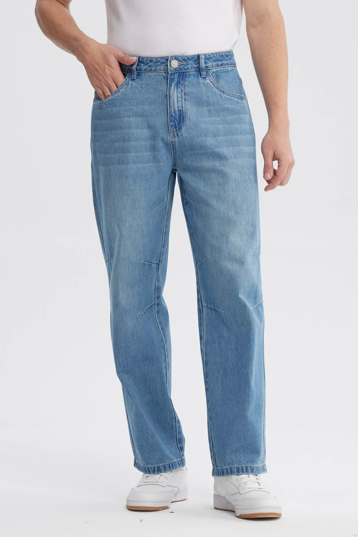Jeans Hombre Baggy Azul Claro