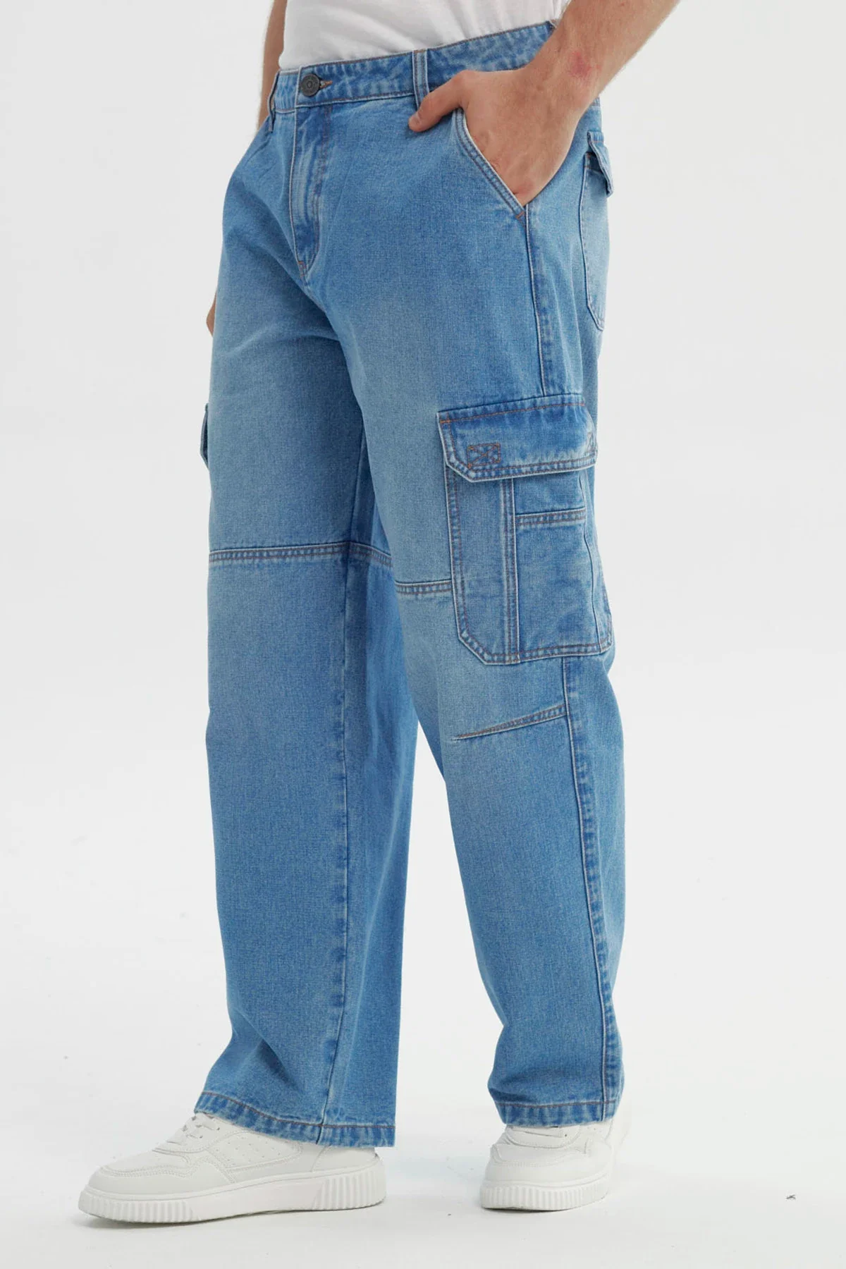 Jeans Hombre Baggy Azul Claro - Image 2