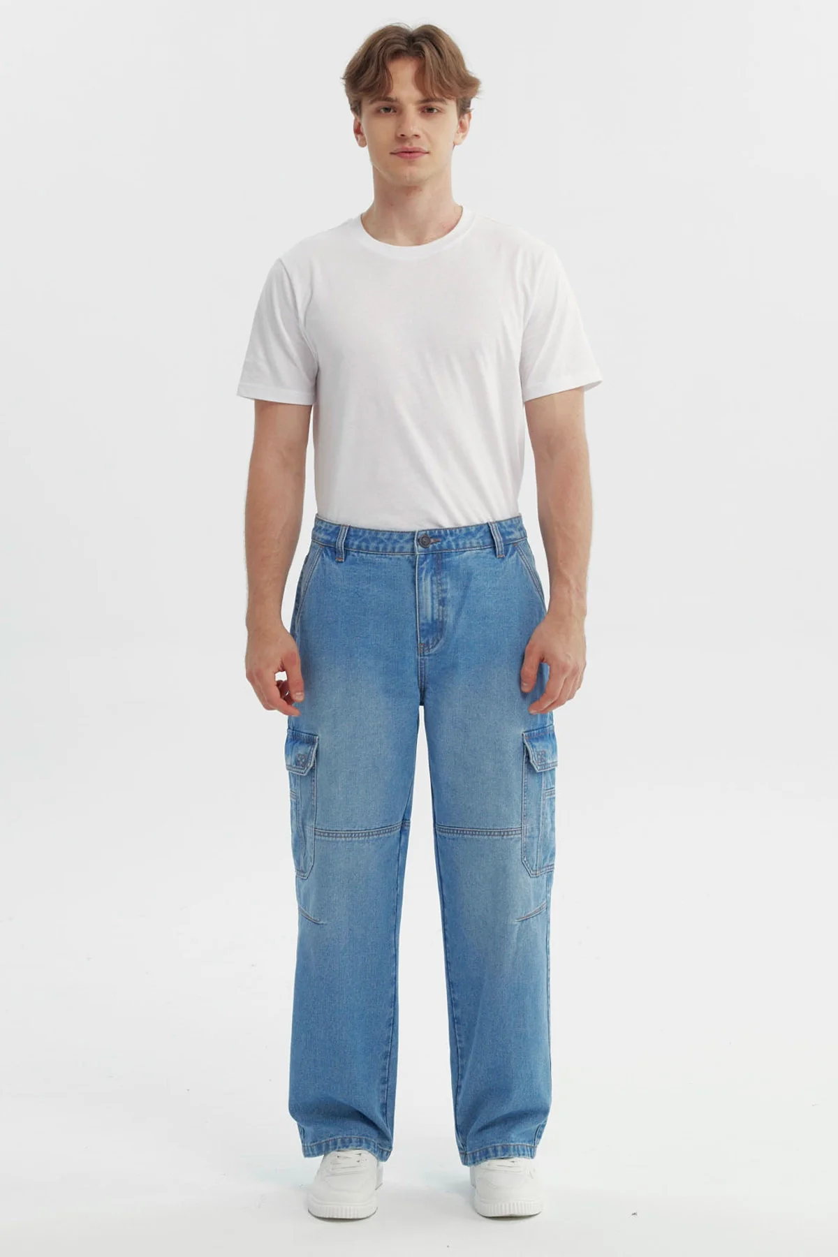 Jeans Hombre Baggy Azul Claro - Image 4
