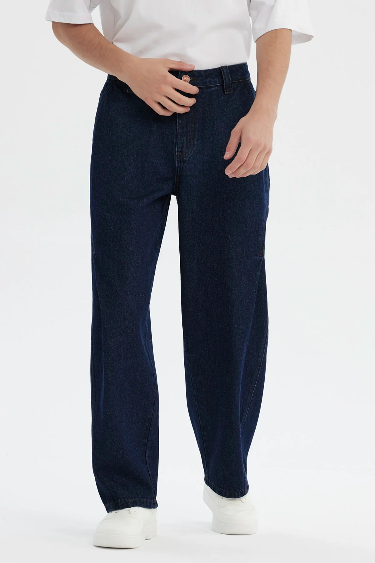 Jeans Hombre Baggy Azul Indigo