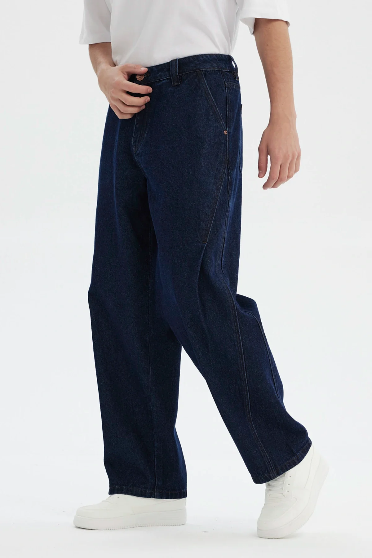 Jeans Hombre Baggy Azul Indigo - Image 2