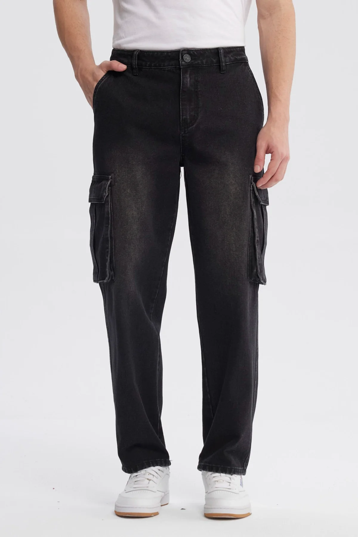 Jeans Hombre Baggy Negro