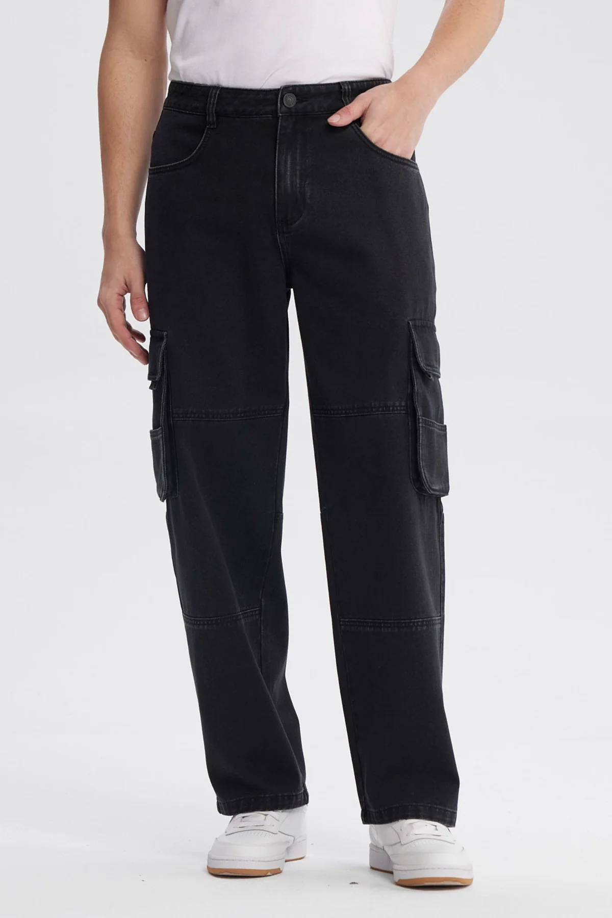 Jeans Hombre Baggy Negro