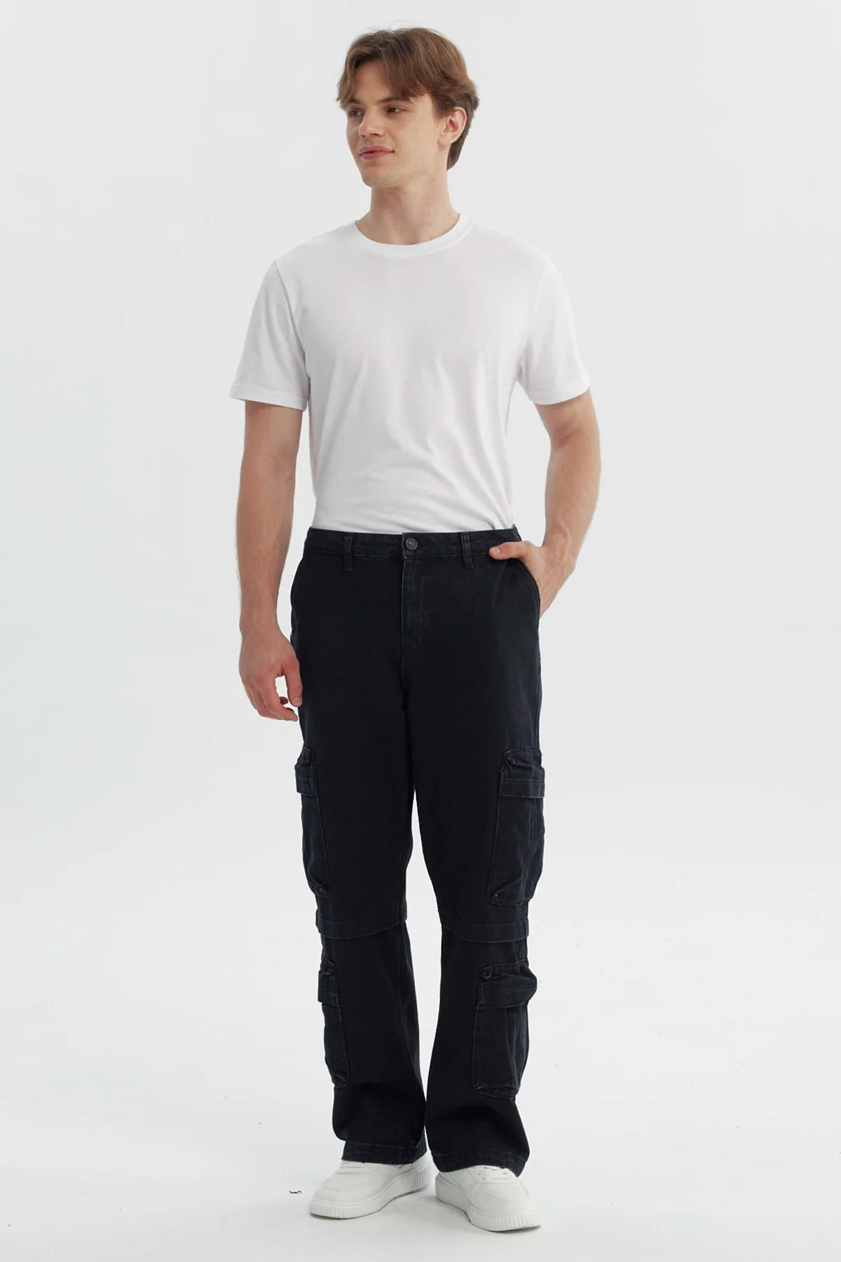 Jeans Hombre Calce Recto Negro - Image 4