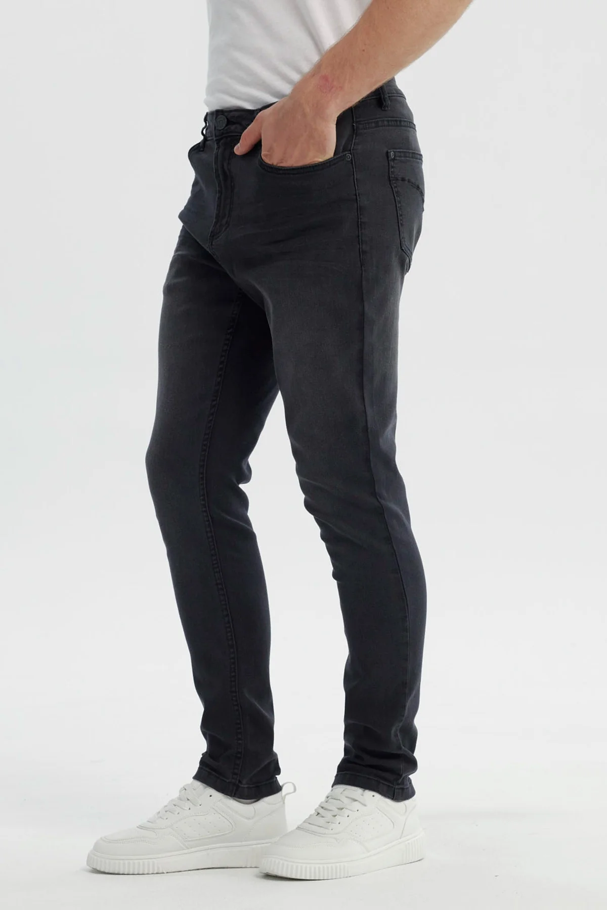 Jeans Hombre Skinny Negro - Image 2
