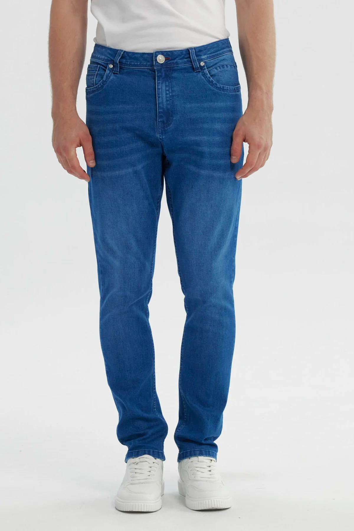 Jeans Hombre Slim Azul