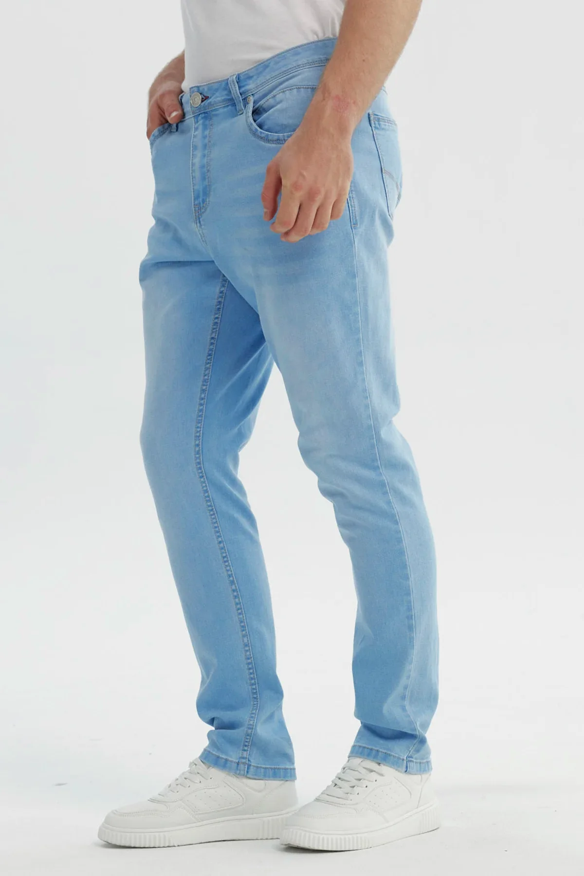 Jeans Hombre Slim Azul Claro - Image 2