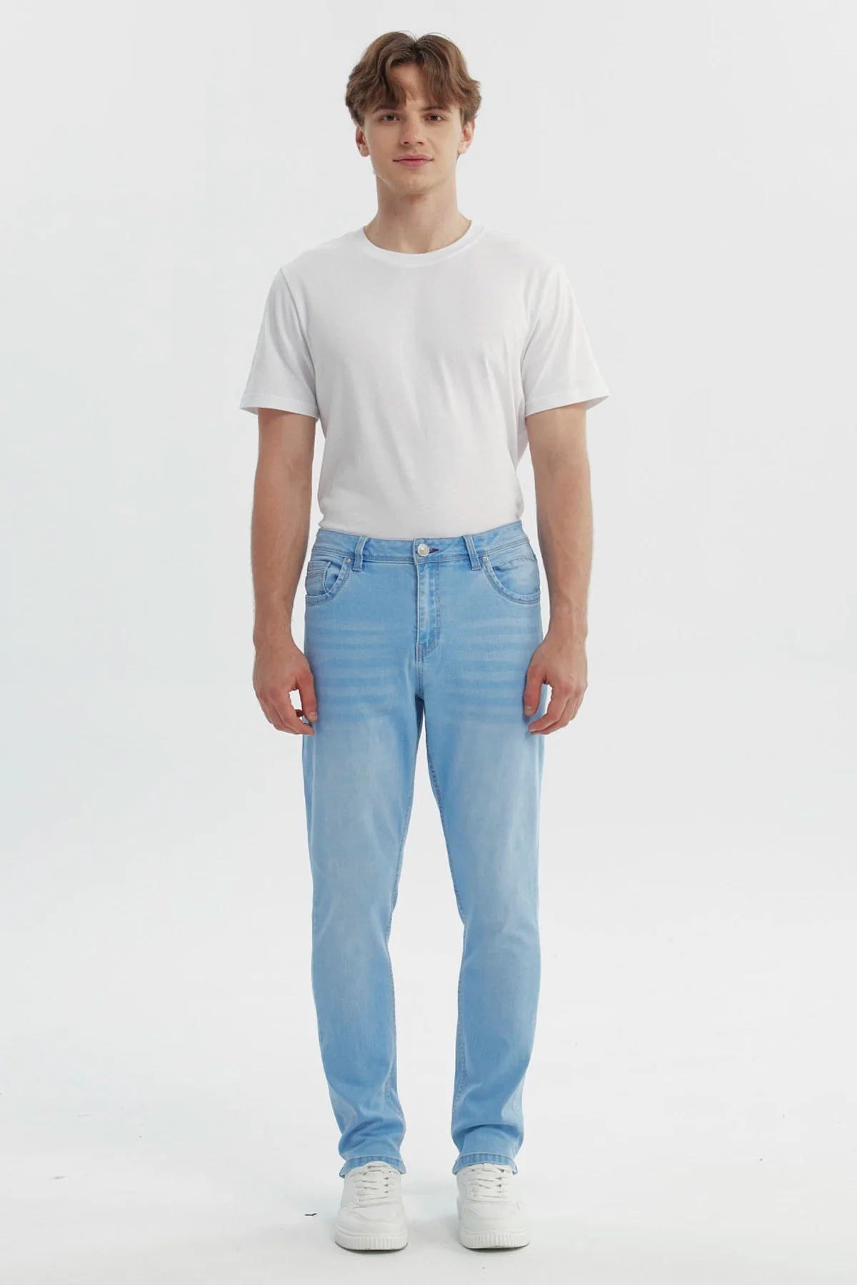 Jeans Hombre Slim Azul Claro - Image 4