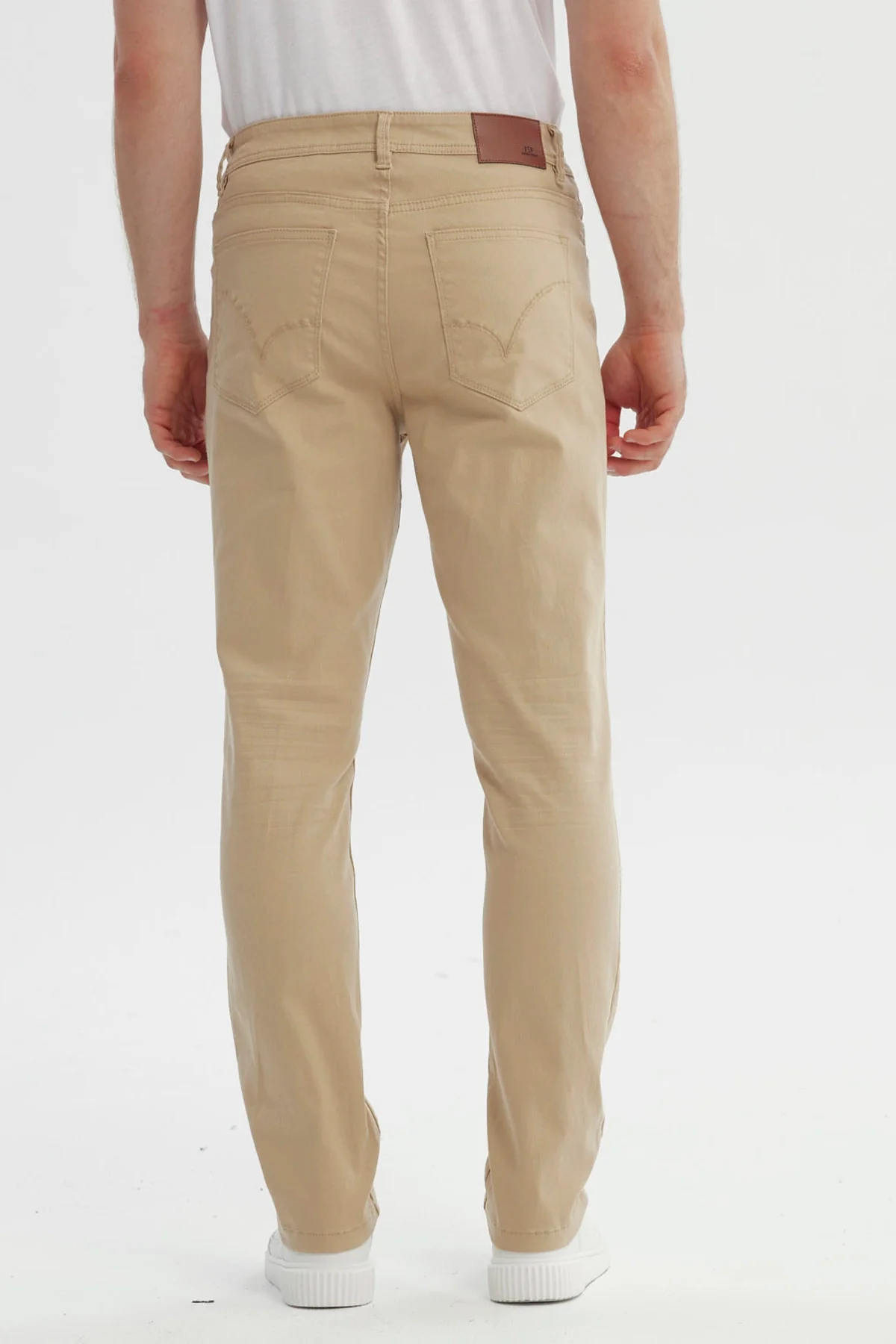 Jeans Hombre Slim Beige - Image 3