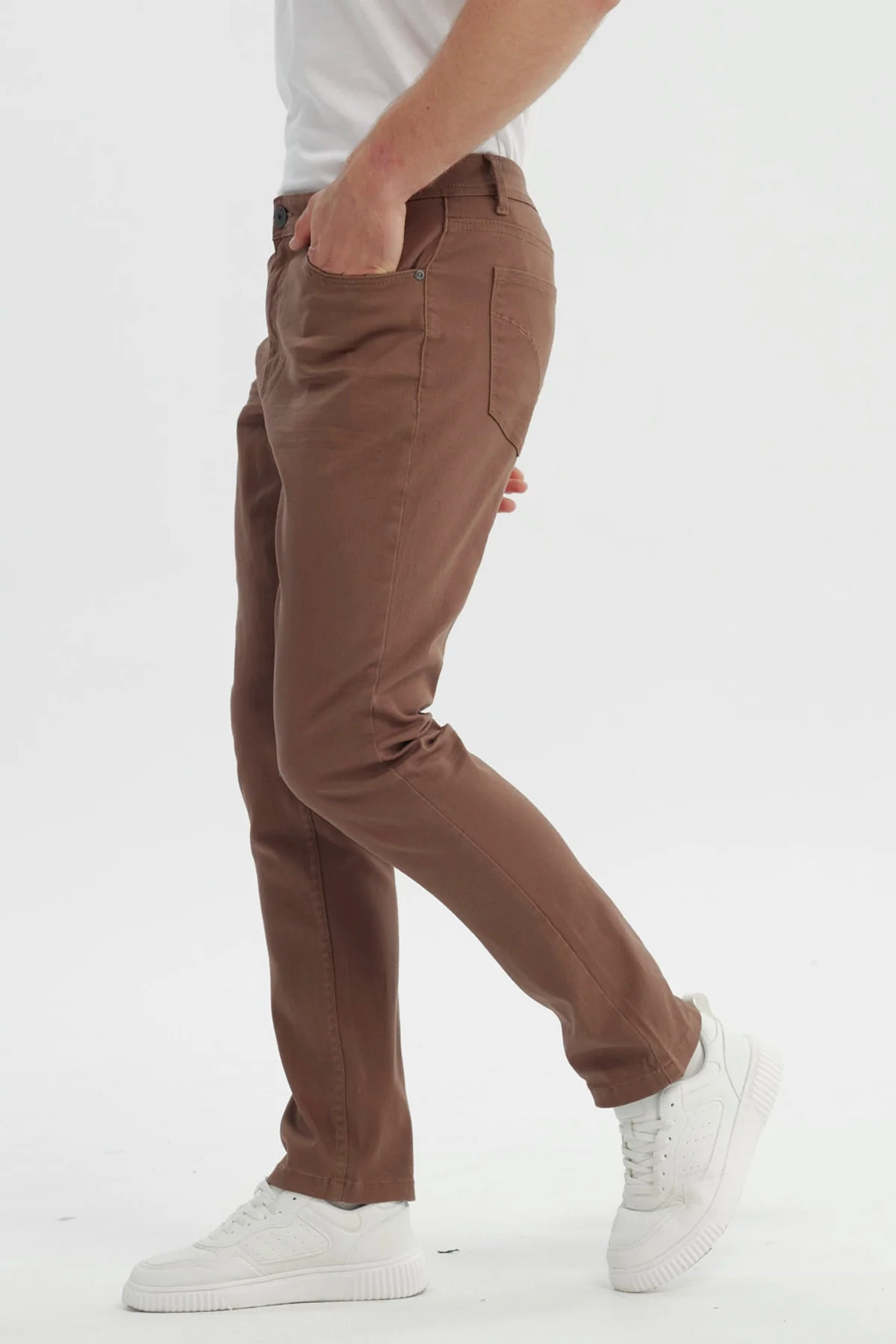 Jeans Hombre Slim Café - Image 2