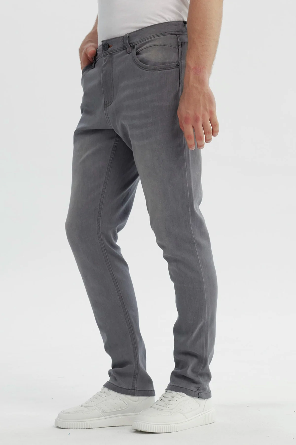 Jeans Hombre Slim Gris - Image 2