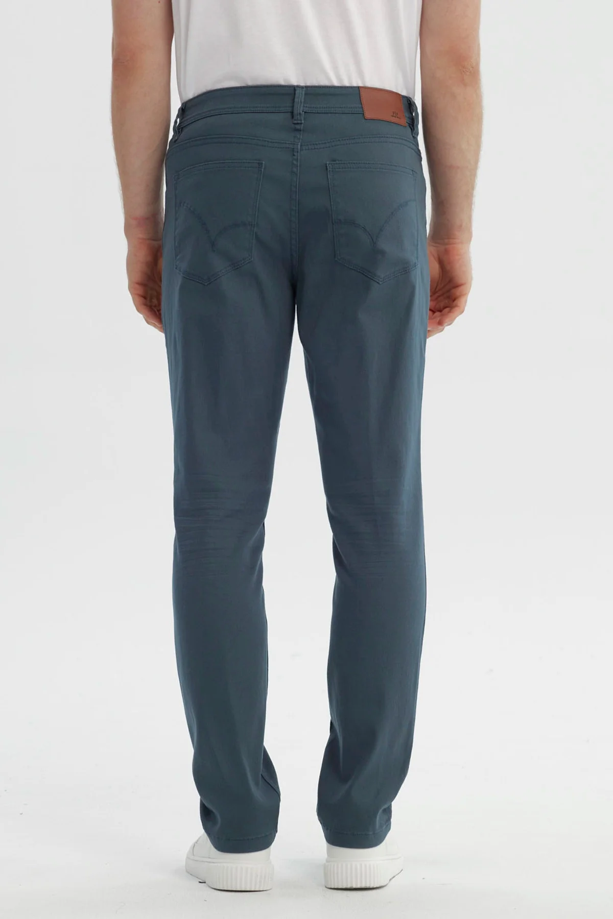 Jeans Hombre Slim Petroleo - Image 3
