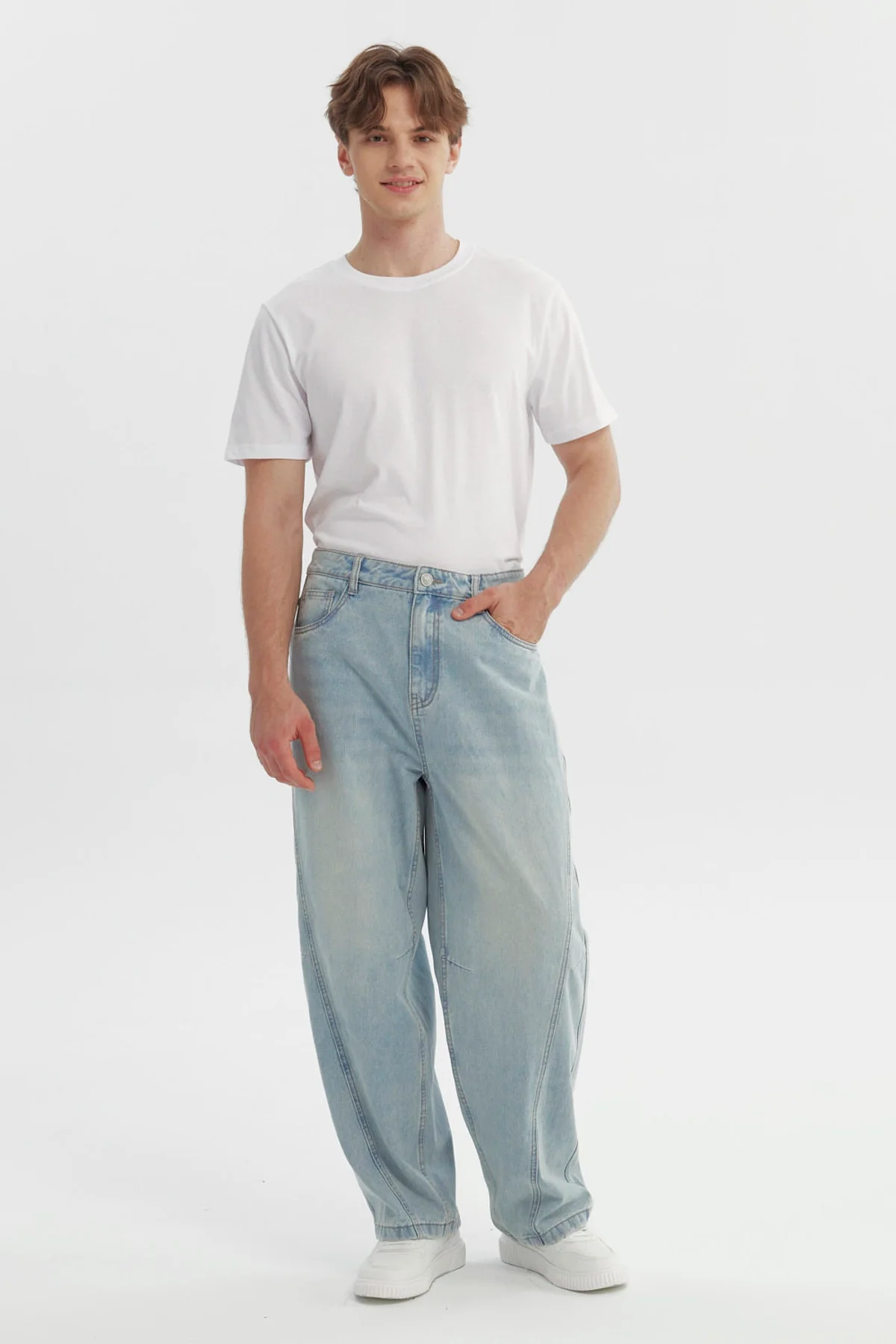Jeans Hombre Straight Azul Claro - Image 4