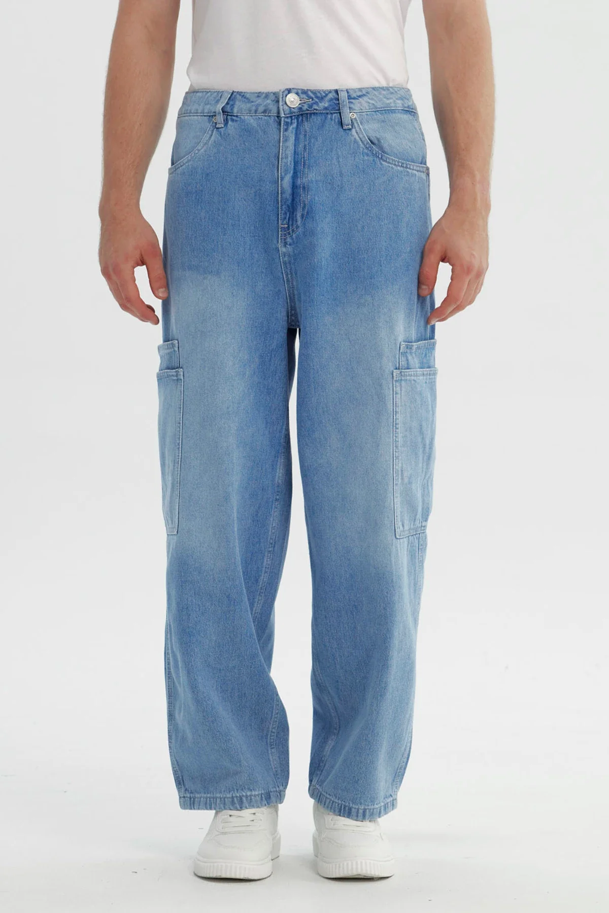 Jeans Hombre Straight Azul Claro