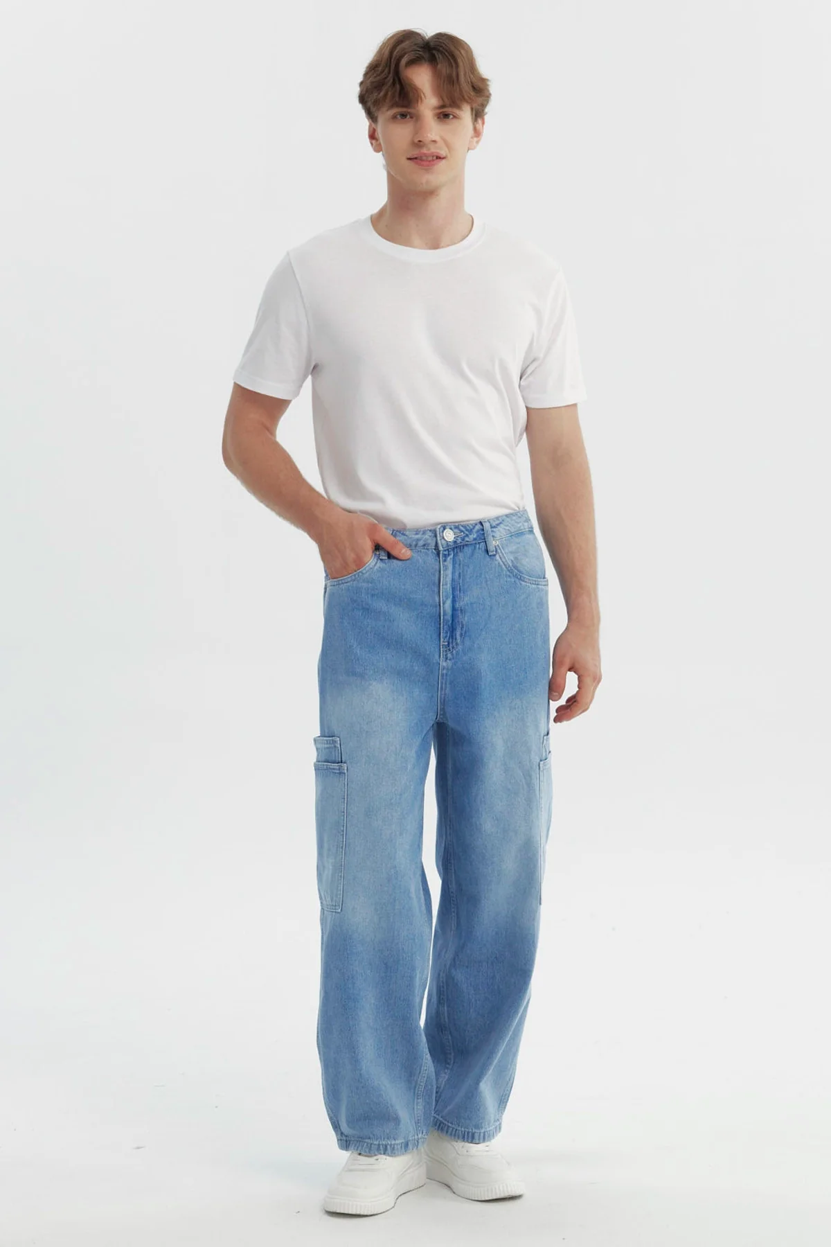 Jeans Hombre Straight Azul Claro - Image 4