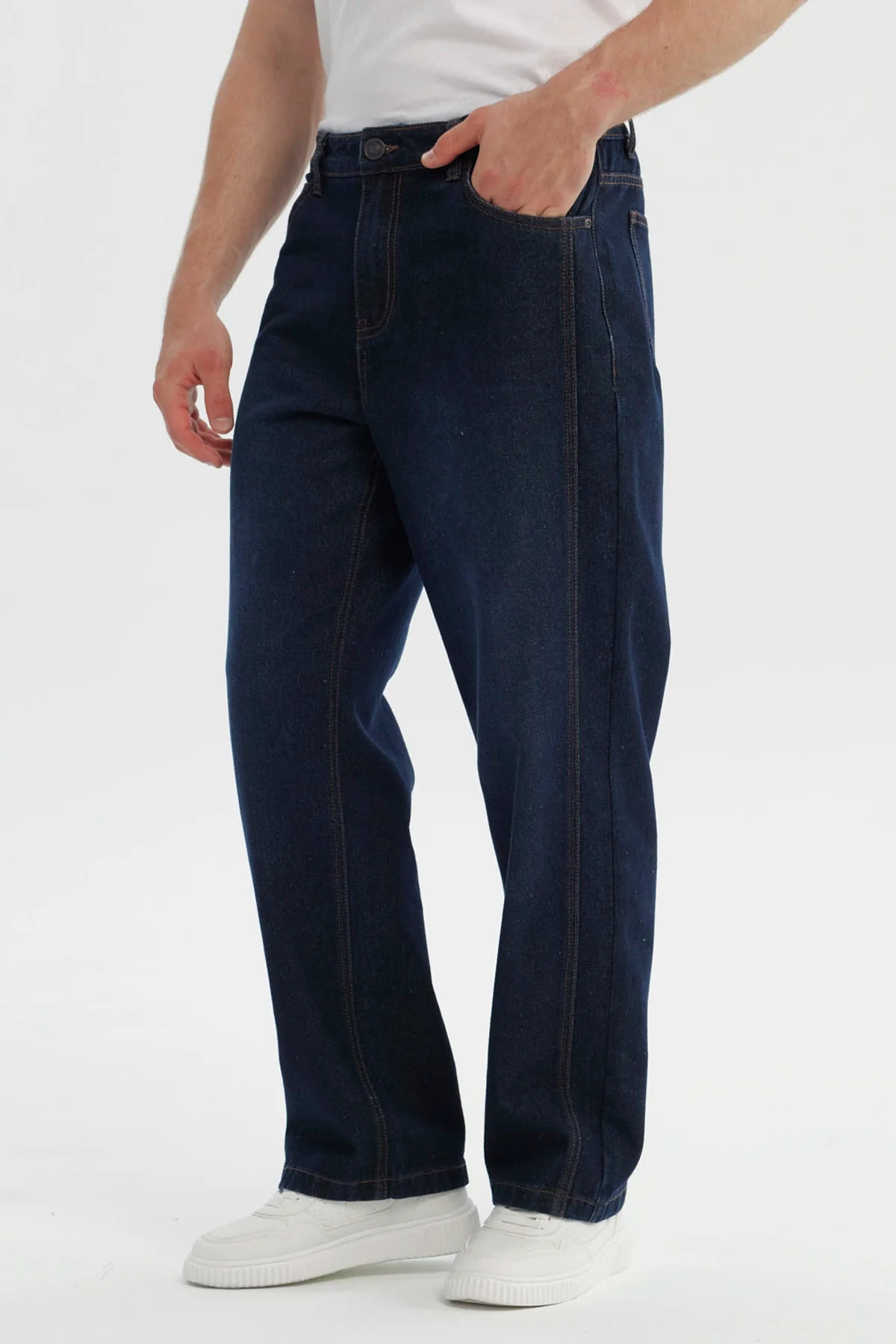 Jeans Hombre Straight Azul Oscuro - Image 2