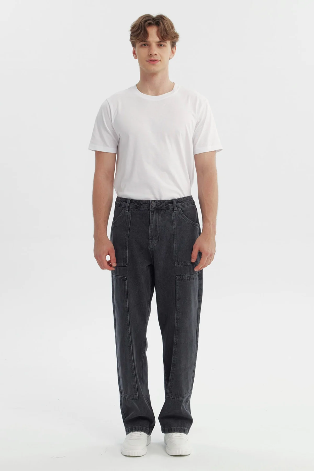 Jeans Hombre Straight Gris - Image 4