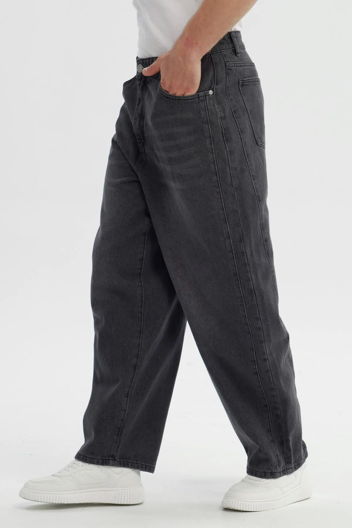 Jeans Hombre Straight Gris Claro - Image 2