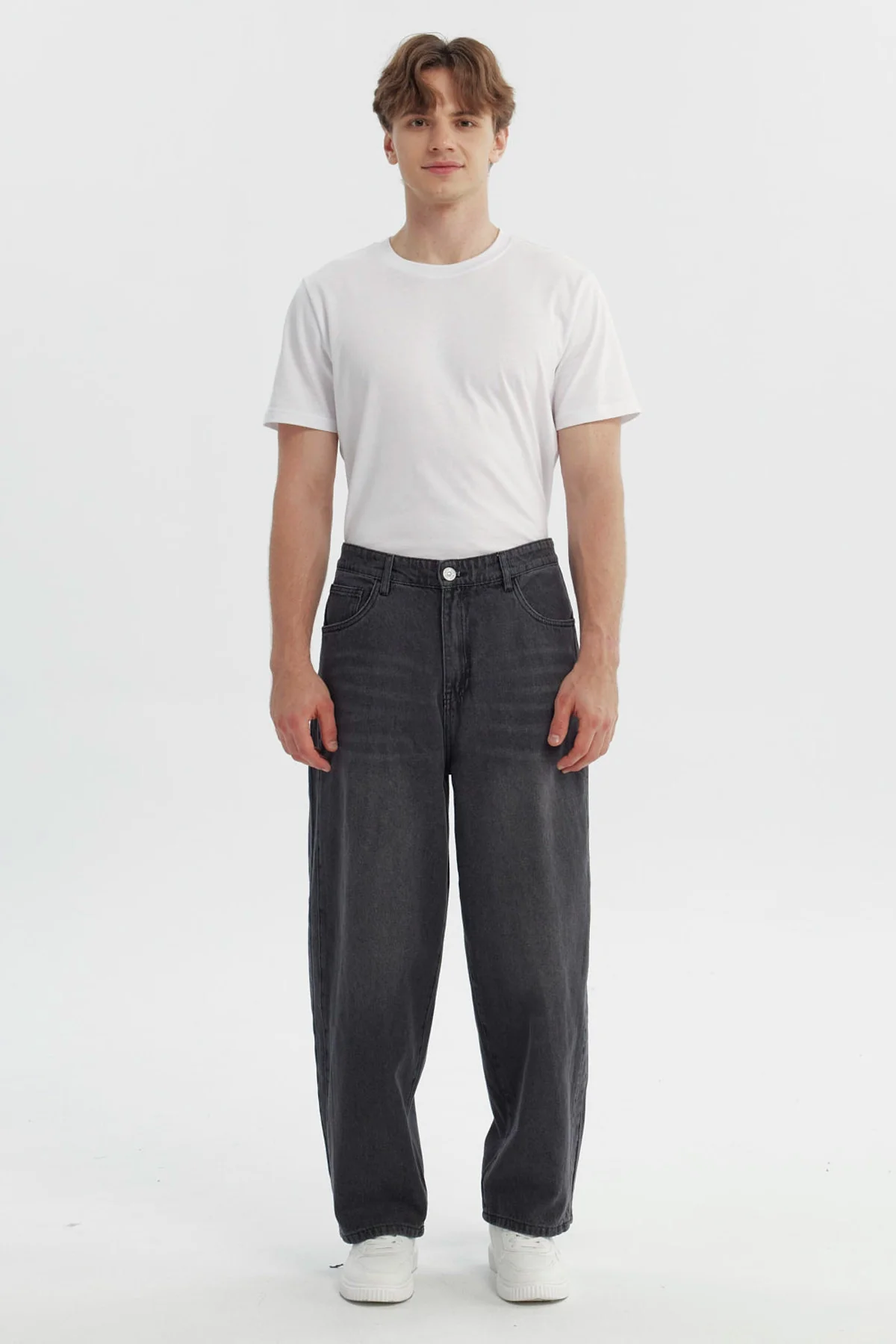 Jeans Hombre Straight Gris Claro - Image 4