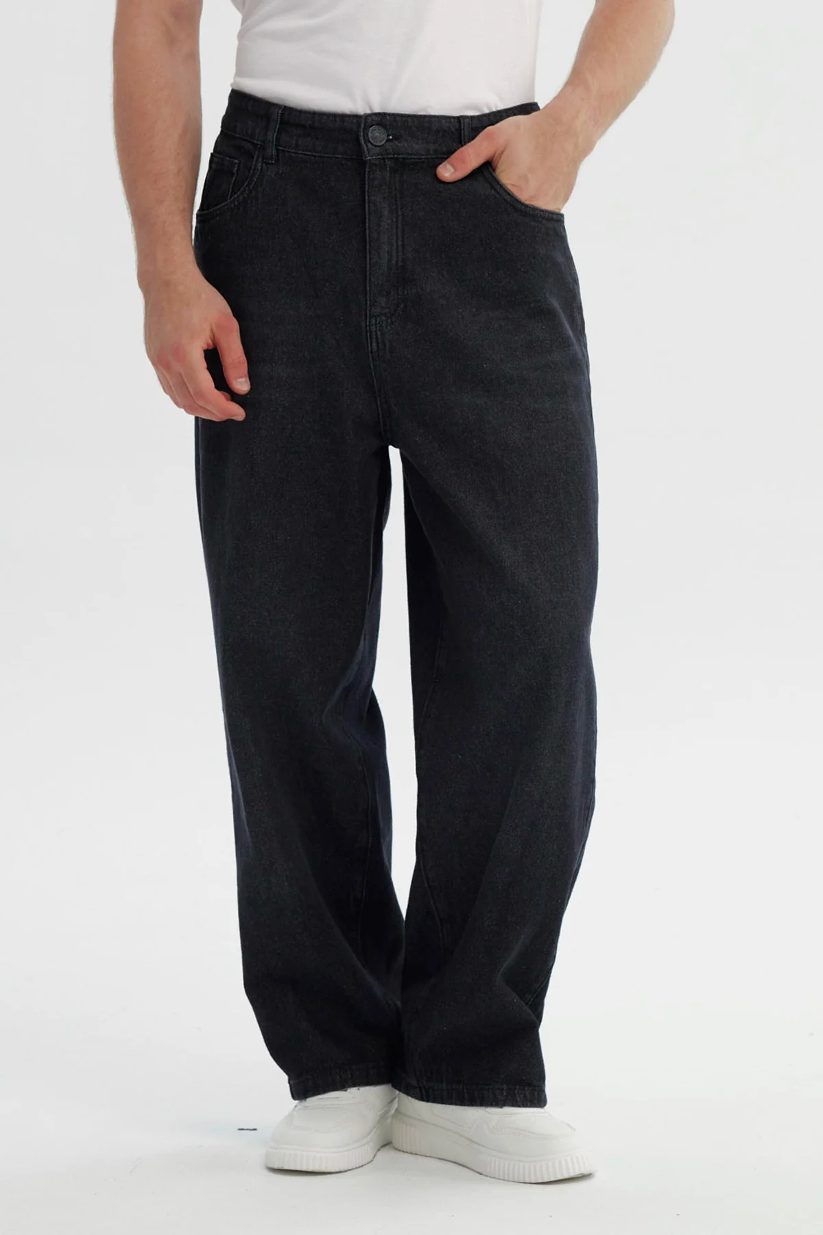Jeans Hombre Straight Negro