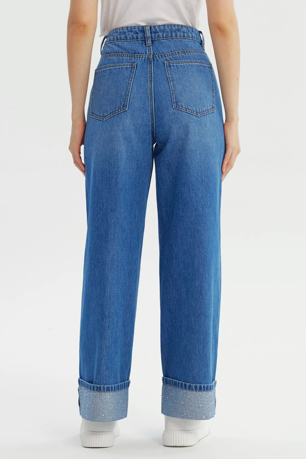 Jeans Mujer Baggy Azul - Image 3
