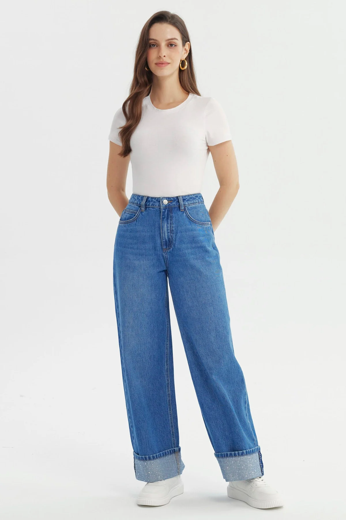 Jeans Mujer Baggy Azul - Image 4