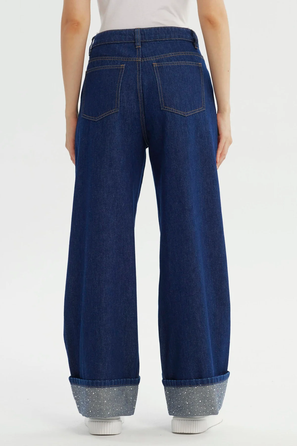 Jeans Mujer Baggy Azul Indigo - Image 3