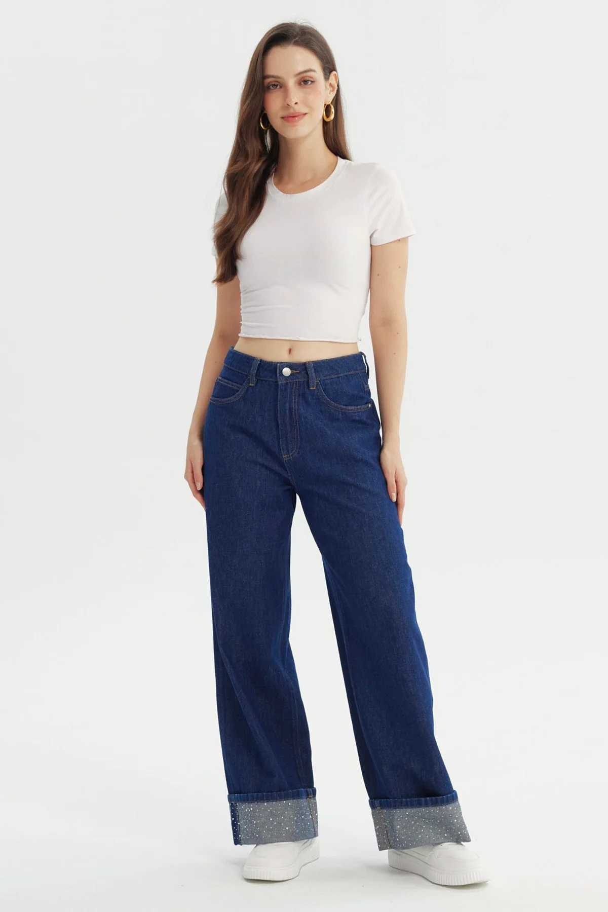 Jeans Mujer Baggy Azul Indigo - Image 4