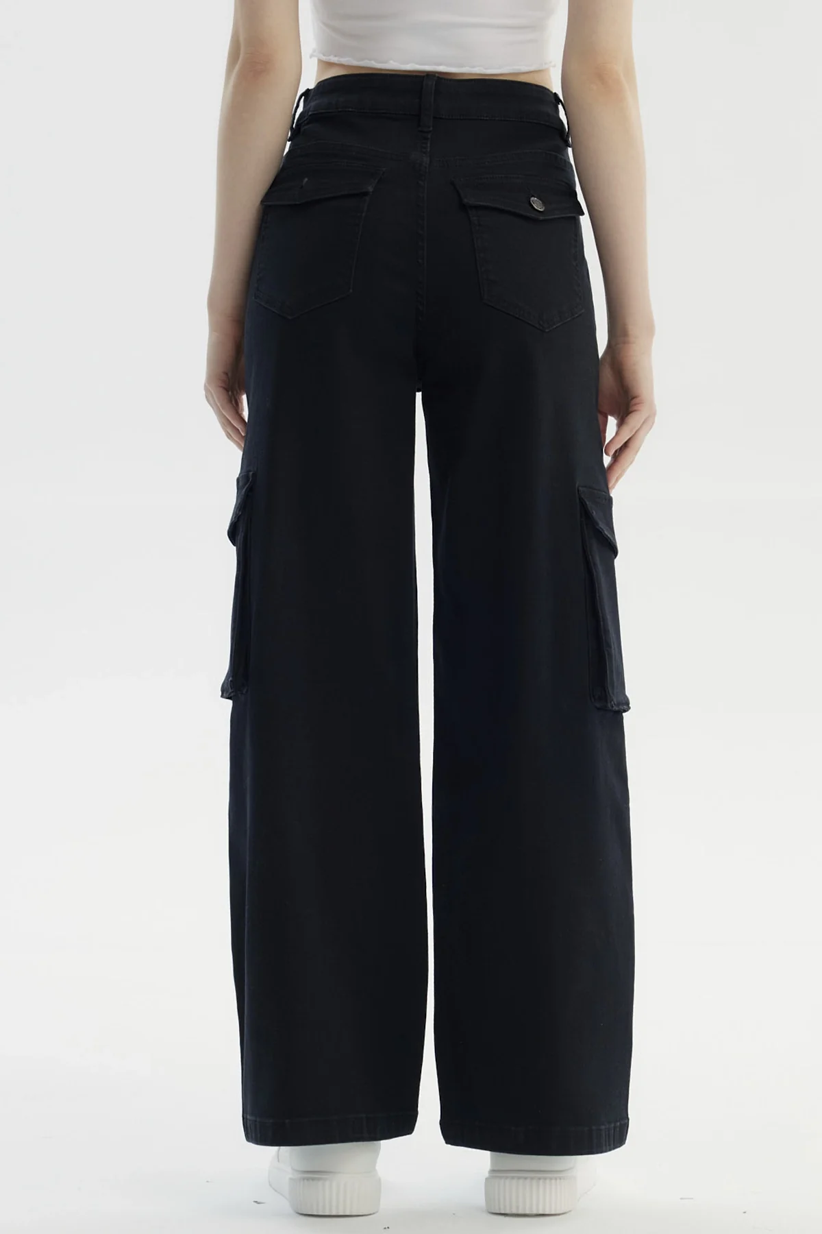 Jeans Mujer Baggy Negro - Image 3