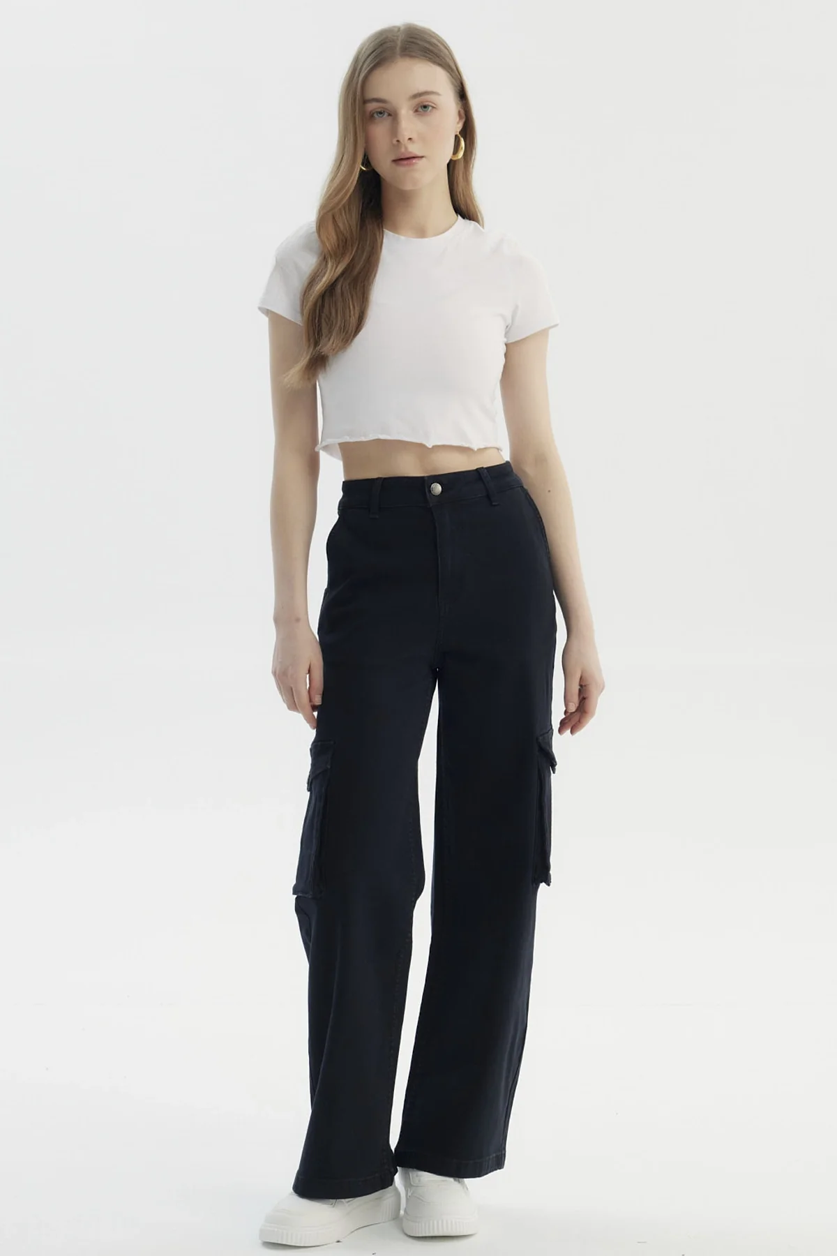 Jeans Mujer Baggy Negro - Image 4