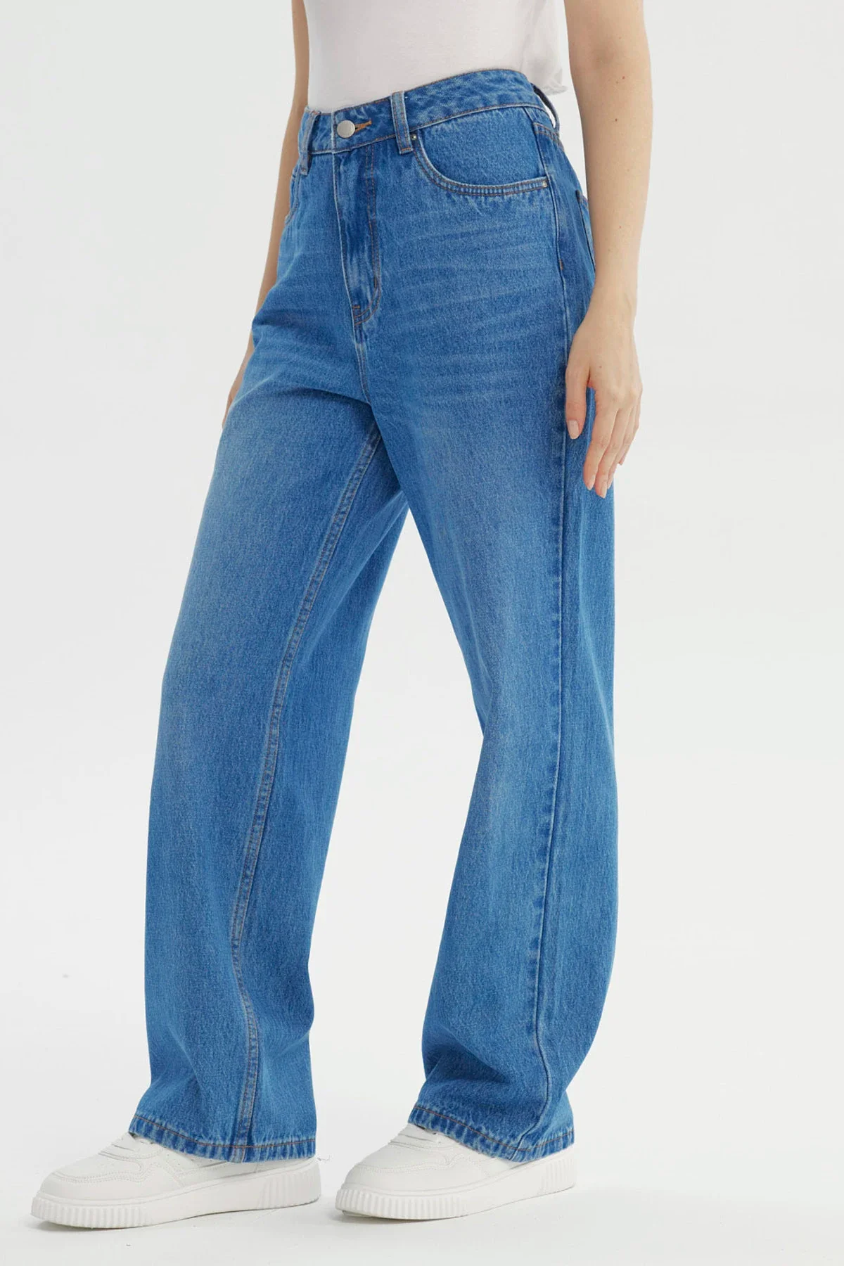 Jeans Mujer Calce Recto Azul - Image 2