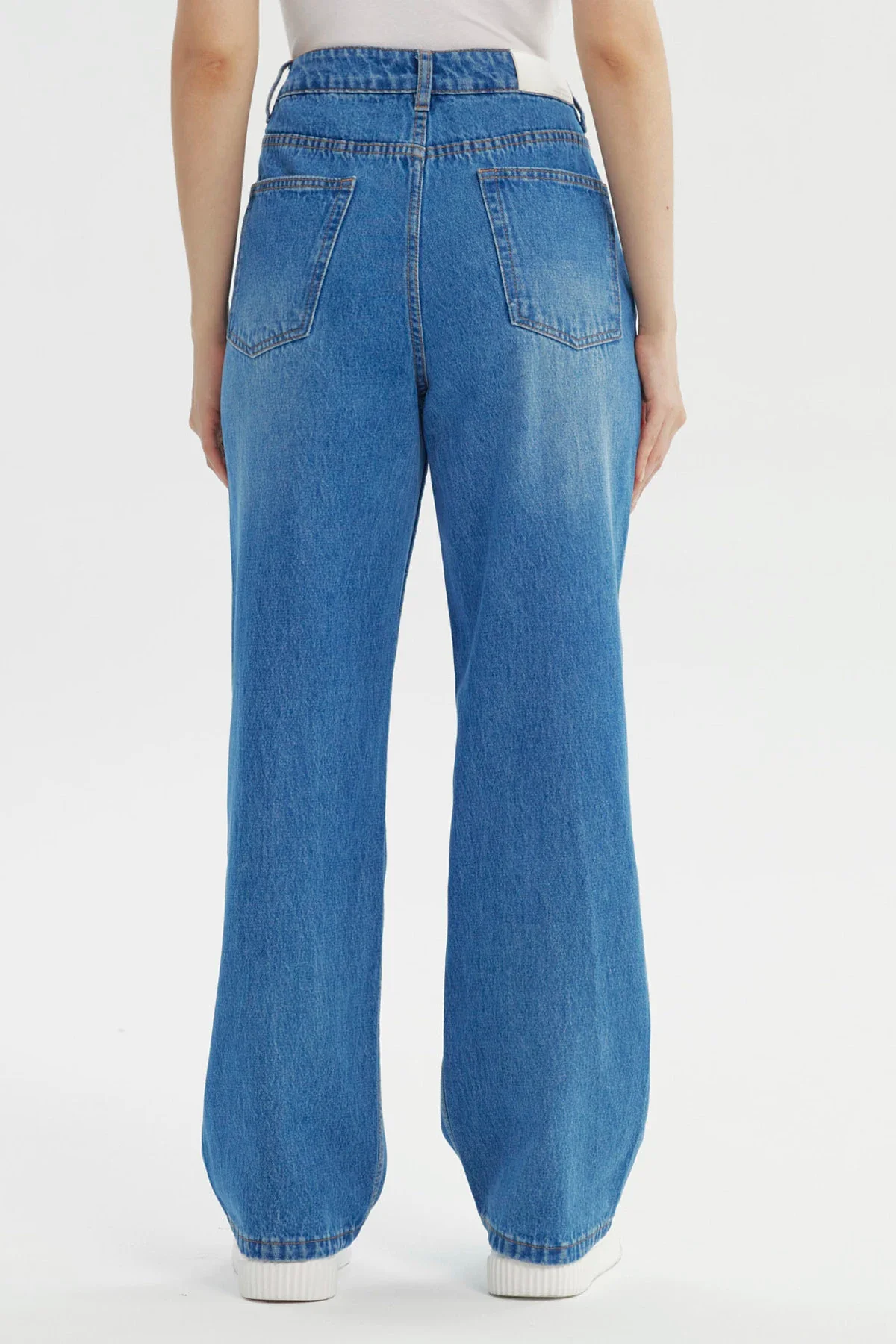 Jeans Mujer Calce Recto Azul - Image 3