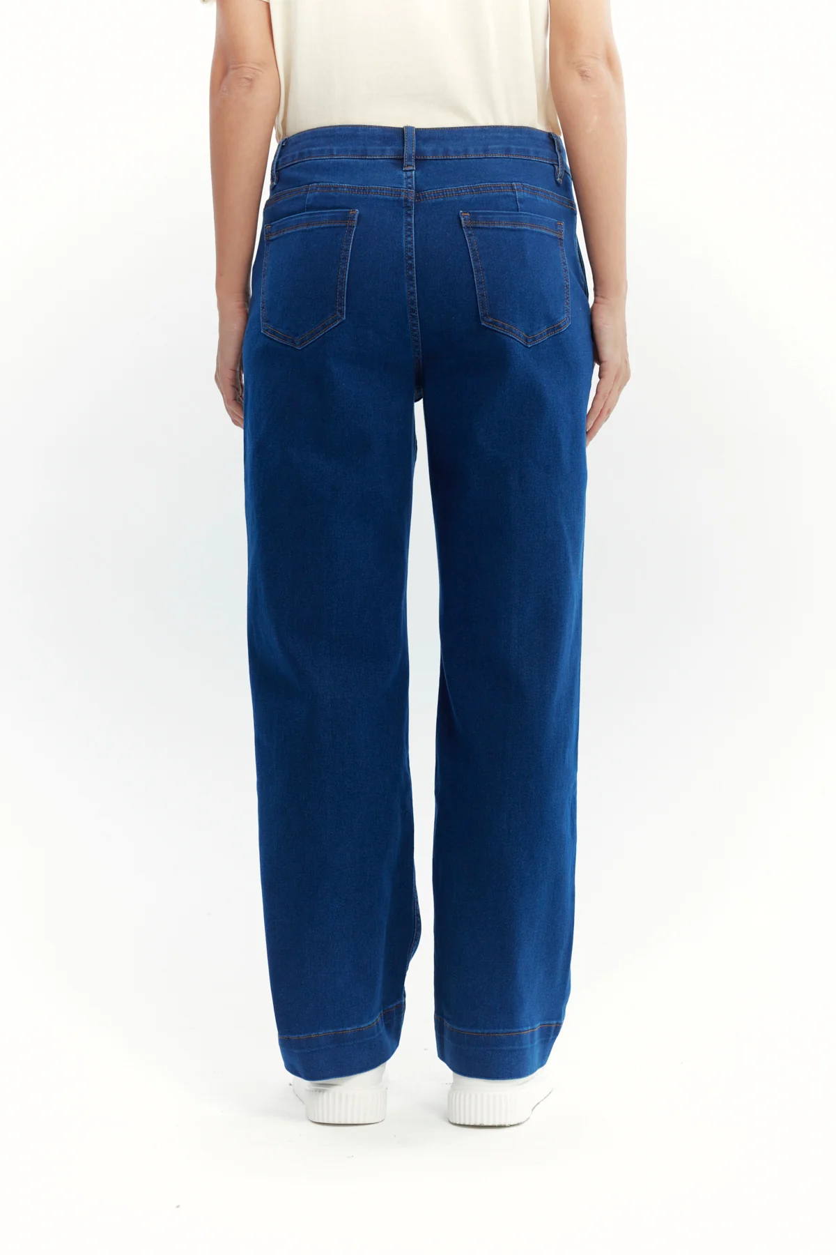 Jeans Mujer Calce Recto Azul Oscuro - Image 3