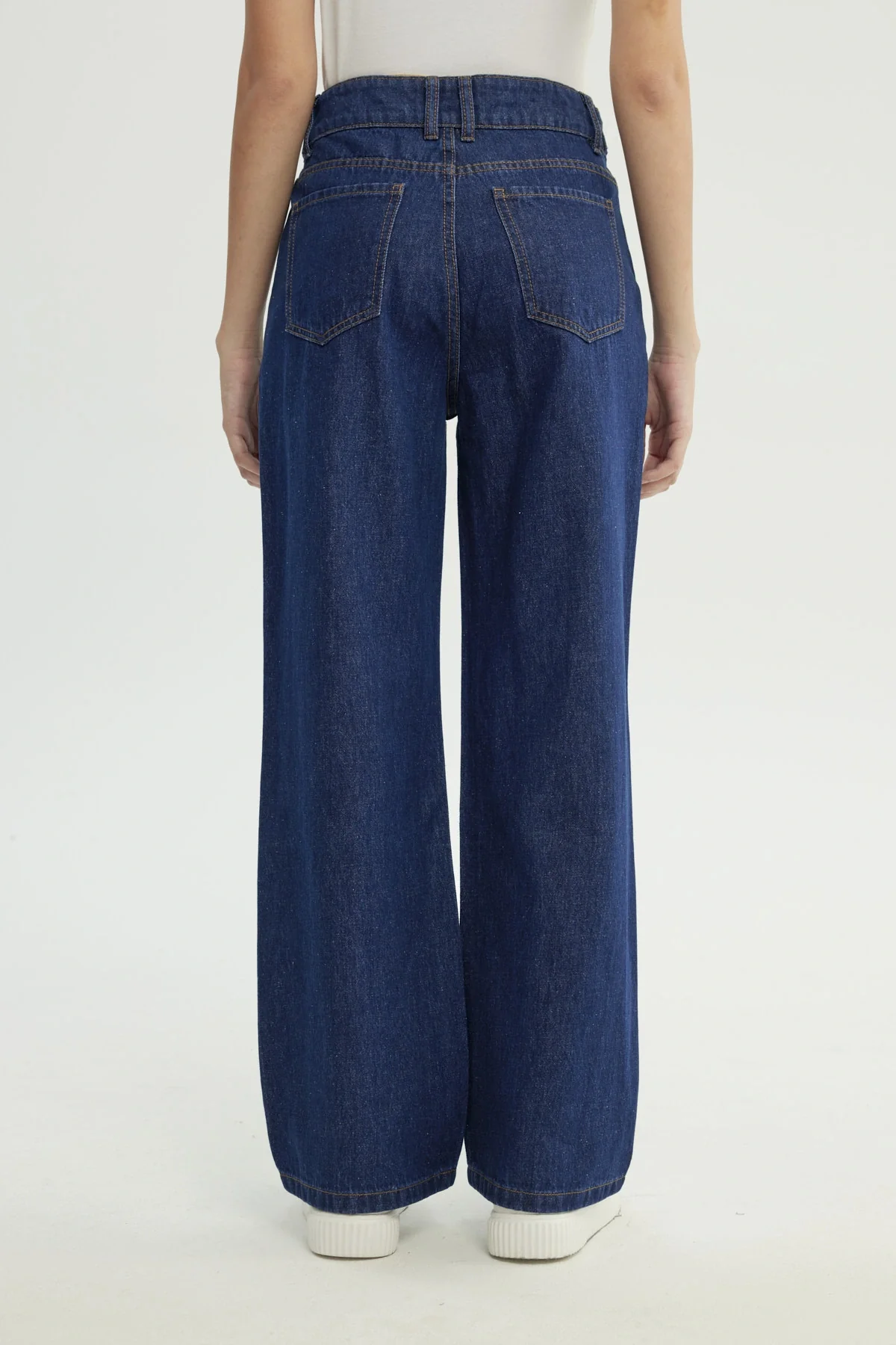 Jeans Mujer Calce Recto Azul Oscuro - Image 3