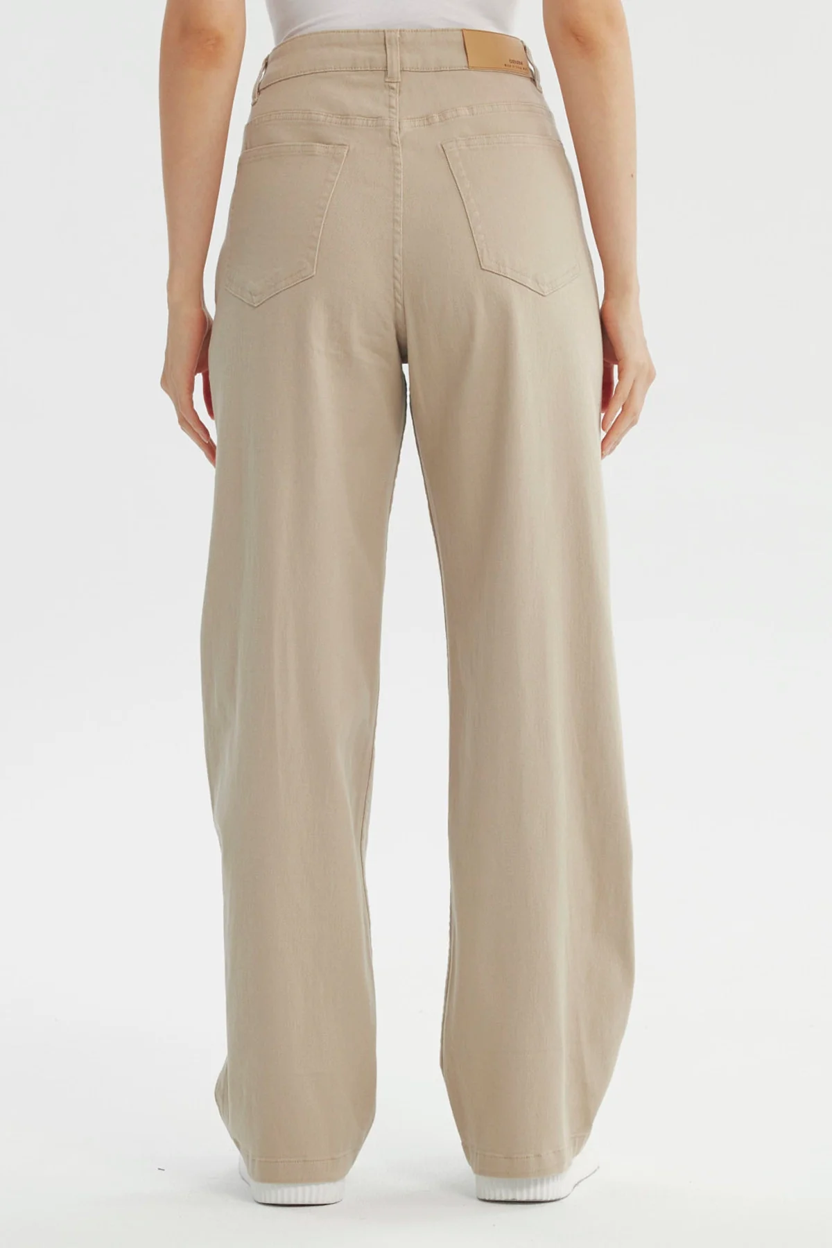 Jeans Mujer Calce Recto Beige - Image 3