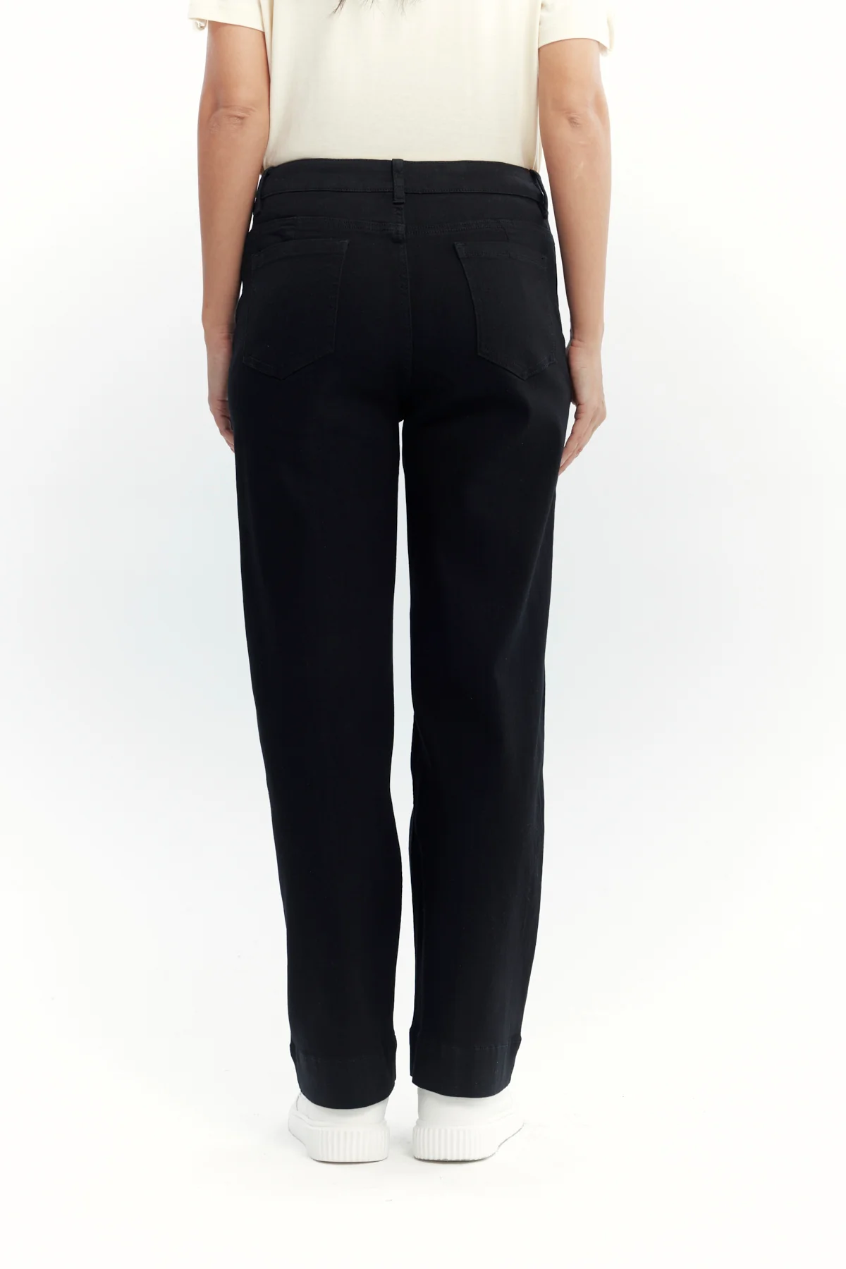 Jeans Mujer Calce Recto Negro - Image 3