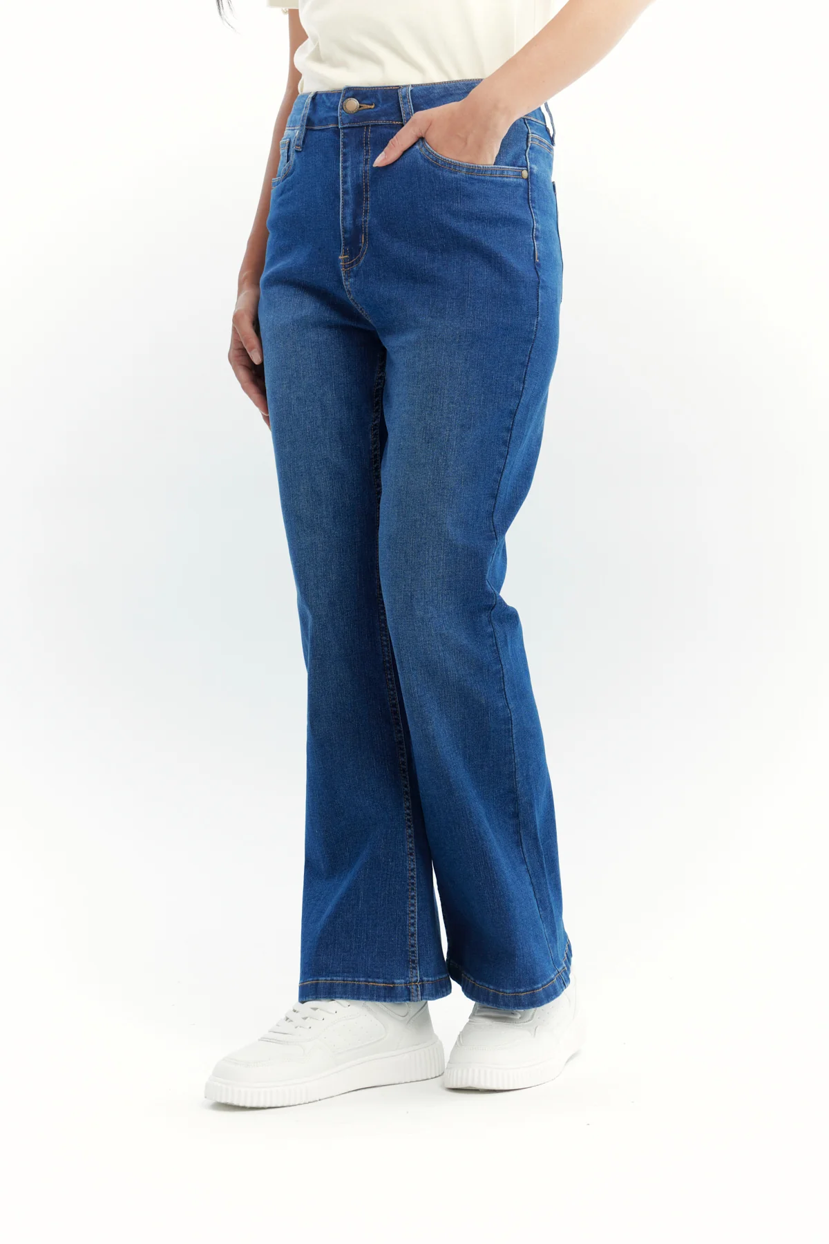 Jeans Mujer Flare Azul - Image 2