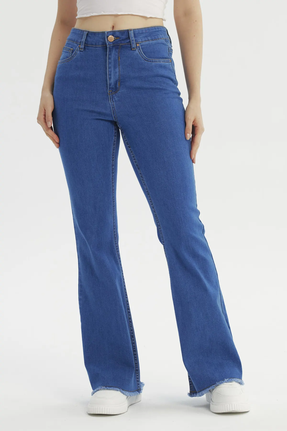 Jeans Mujer Flare Azul