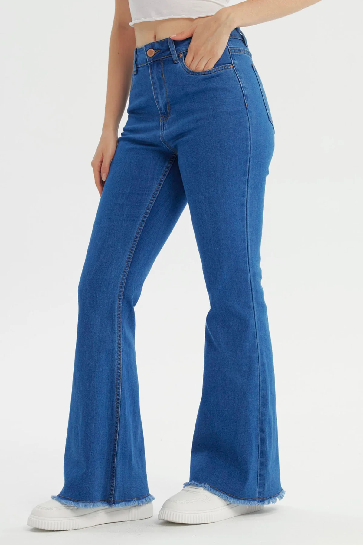 Jeans Mujer Flare Azul - Image 2
