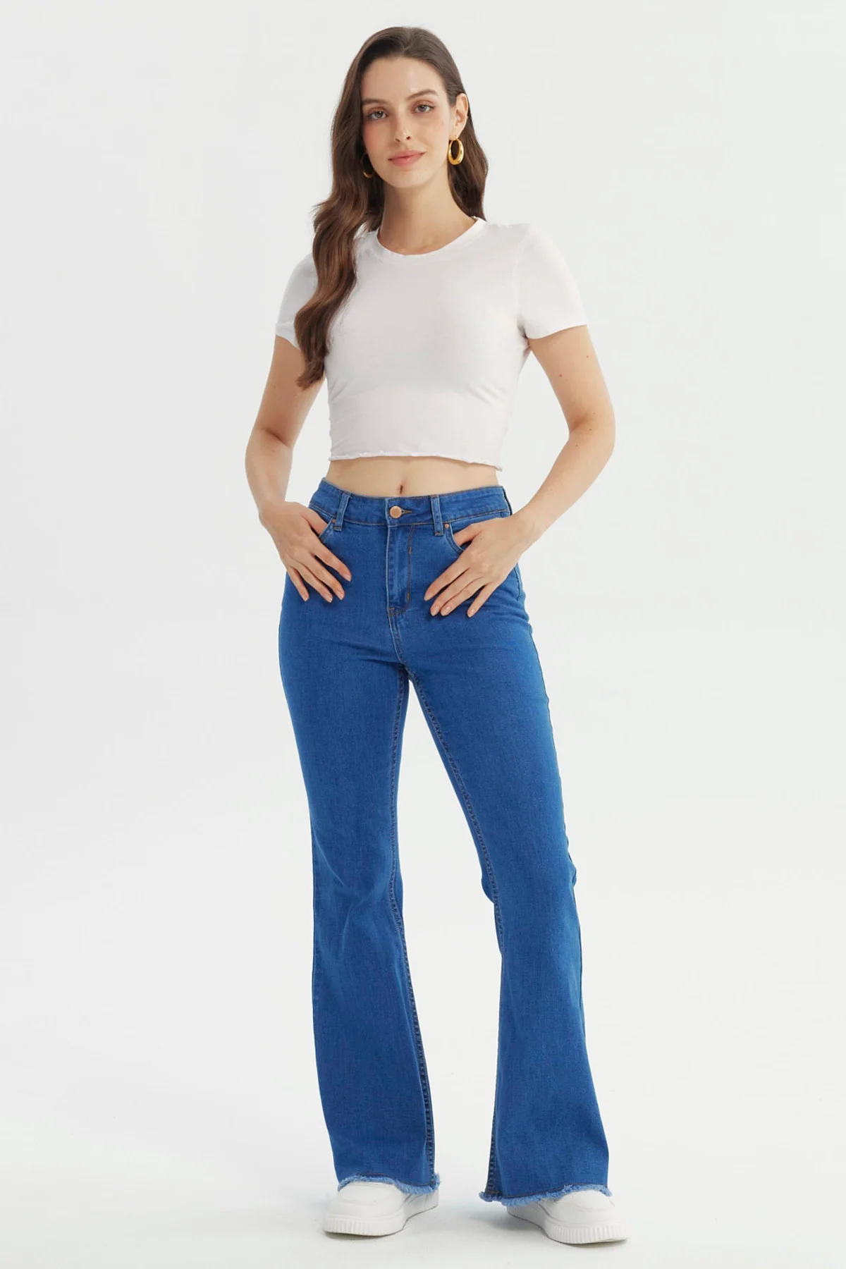 Jeans Mujer Flare Azul - Image 4