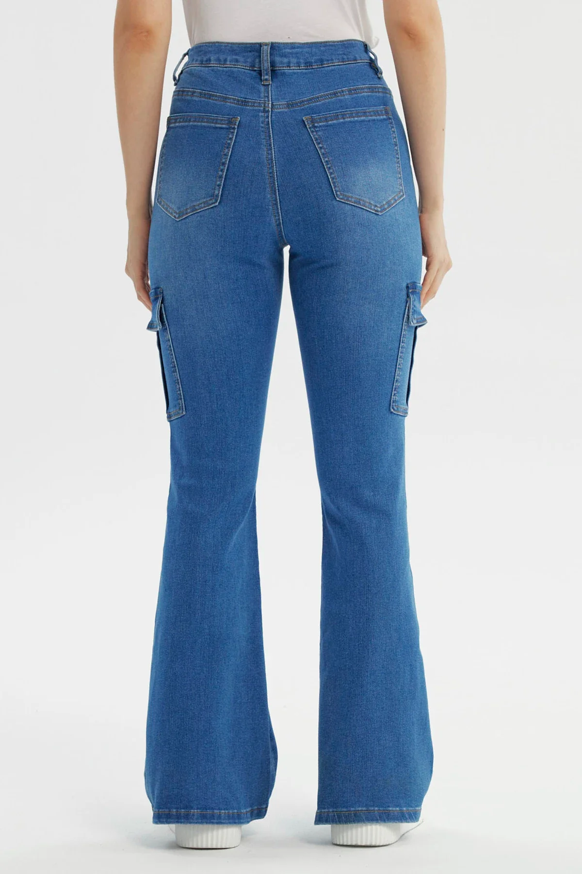 Jeans Mujer Flare Azul - Image 3
