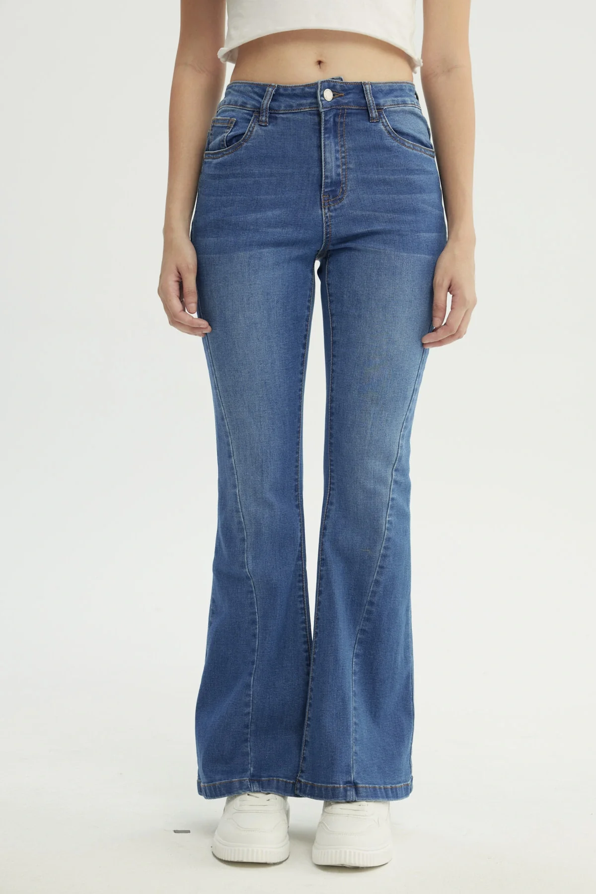 Jeans Mujer Flare Azul