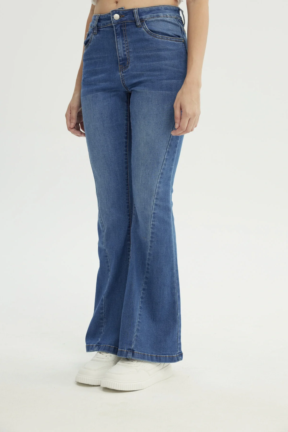 Jeans Mujer Flare Azul - Image 2
