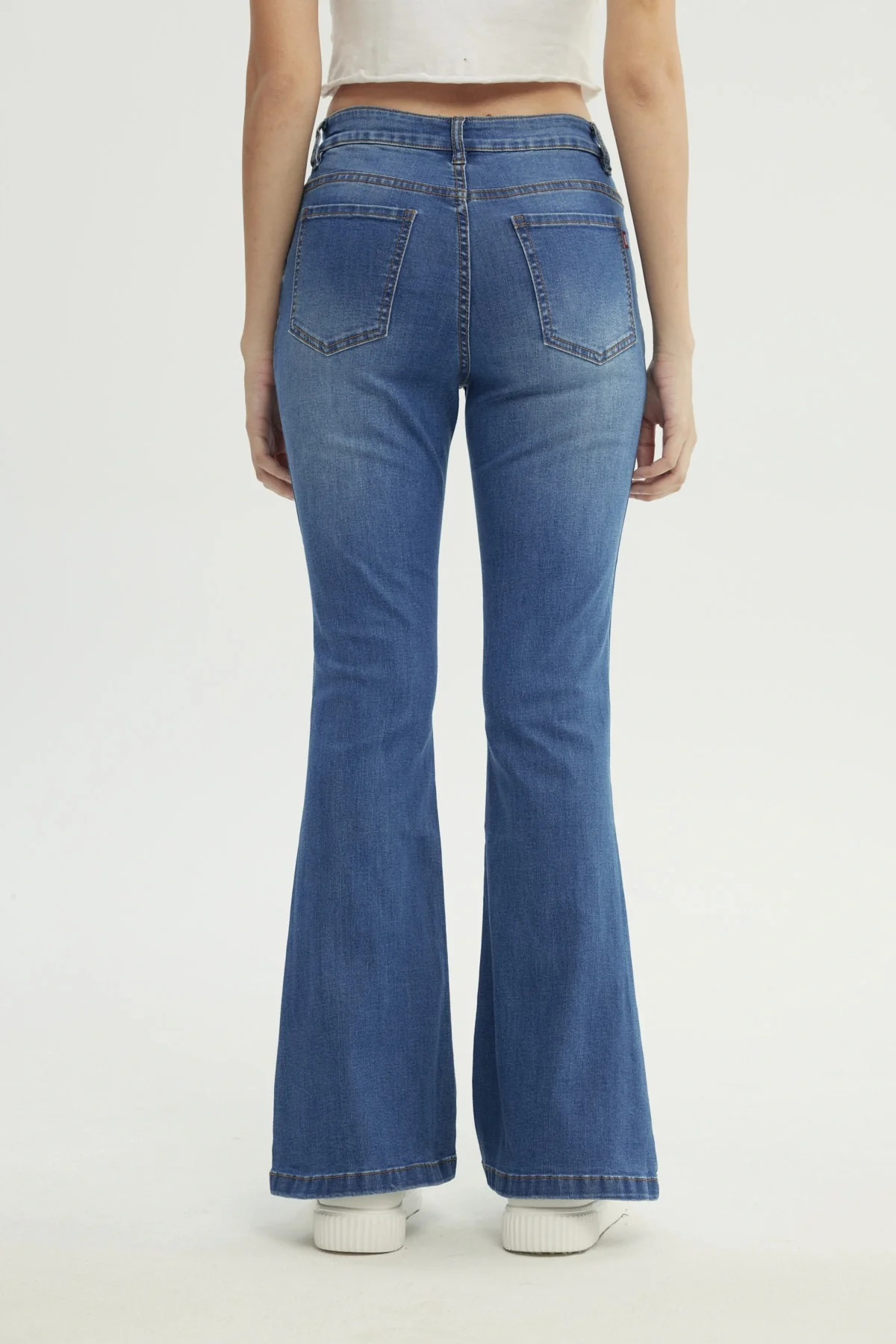 Jeans Mujer Flare Azul - Image 3