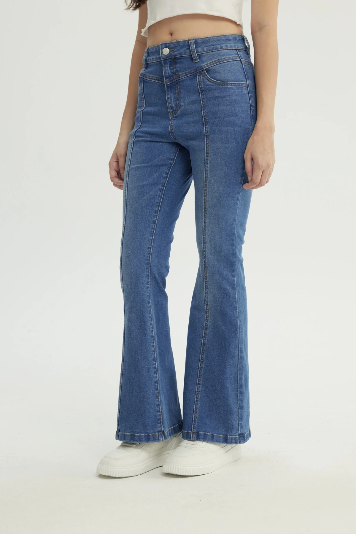 Jeans Mujer Flare Azul - Image 2