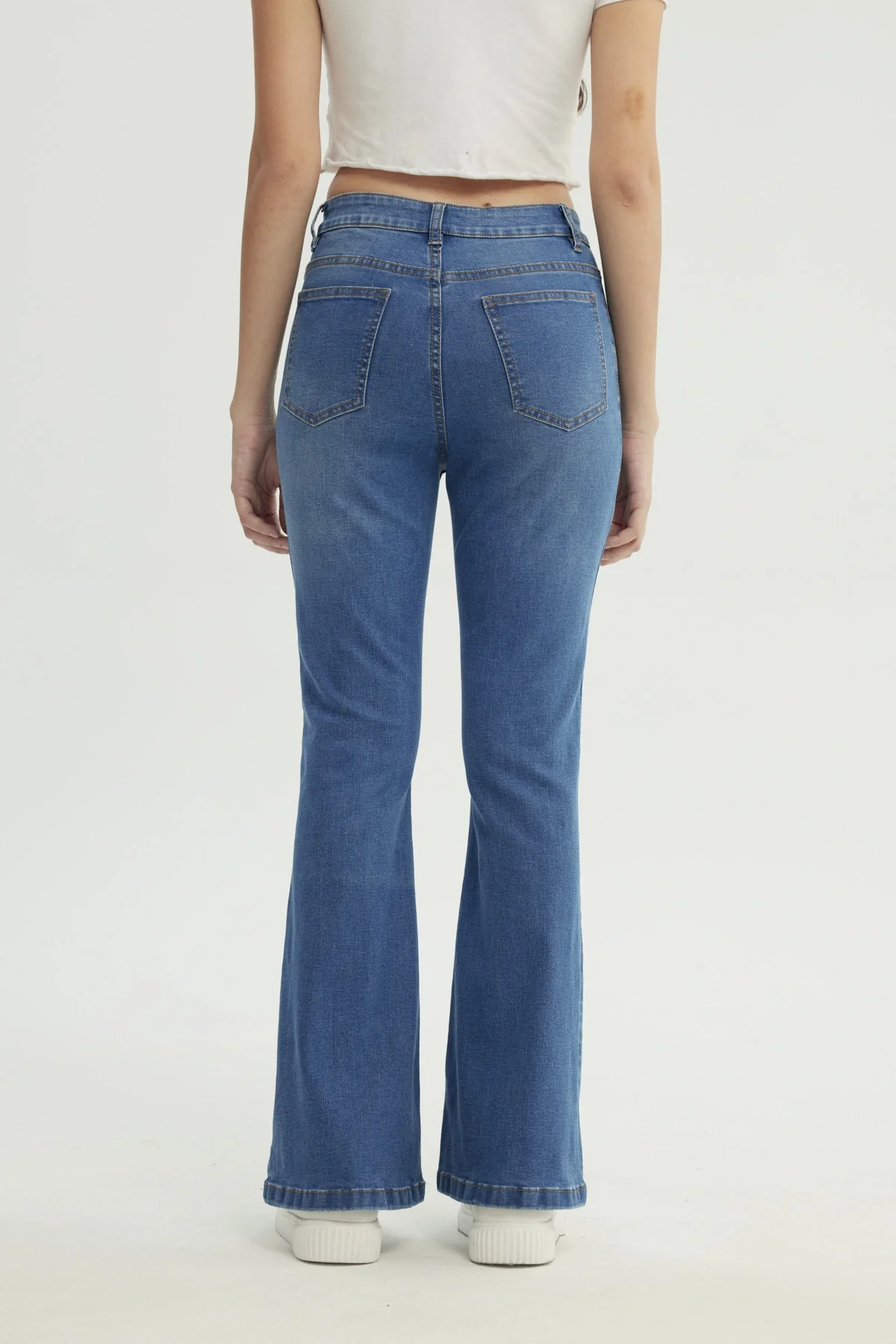 Jeans Mujer Flare Azul - Image 3
