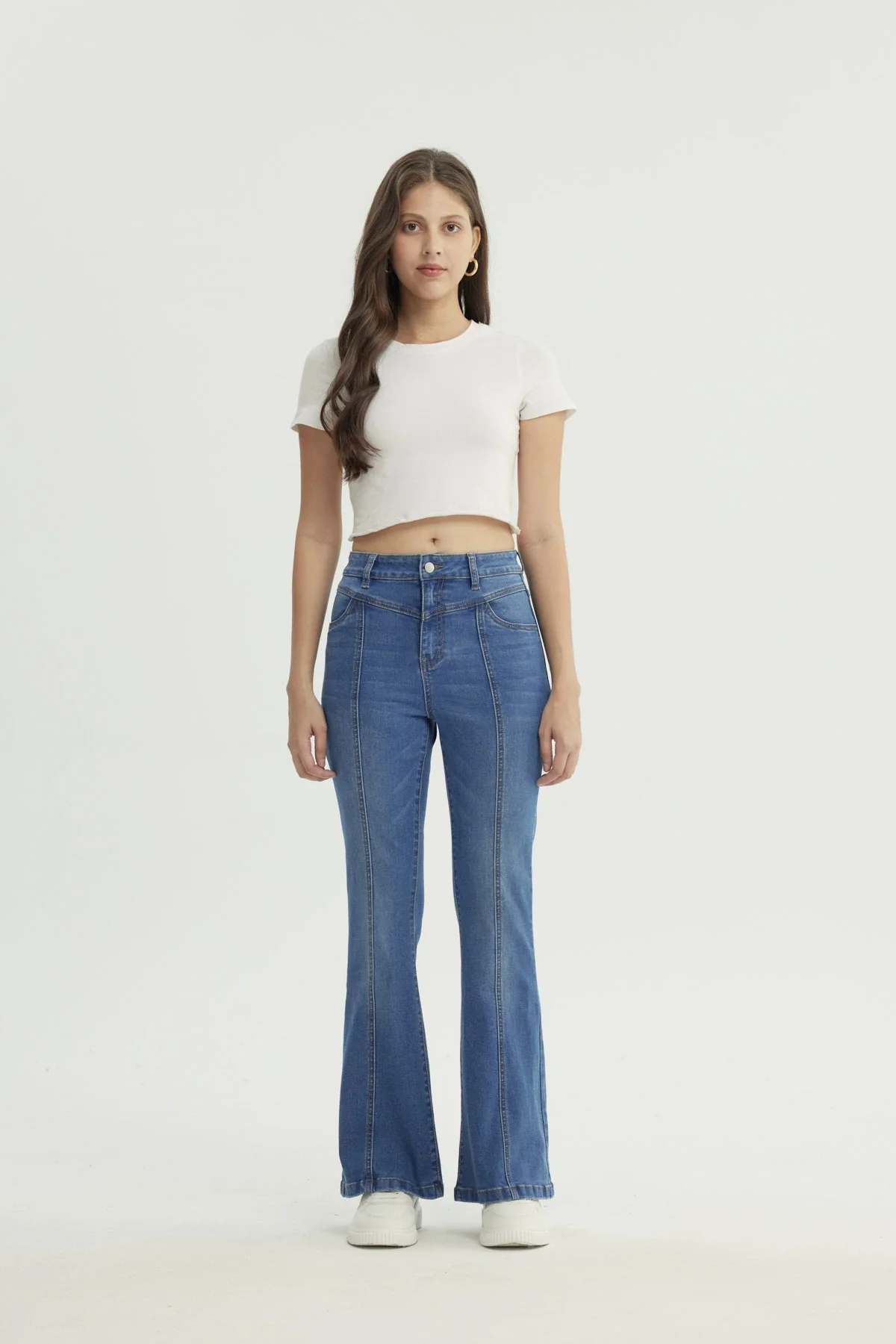 Jeans Mujer Flare Azul - Image 4