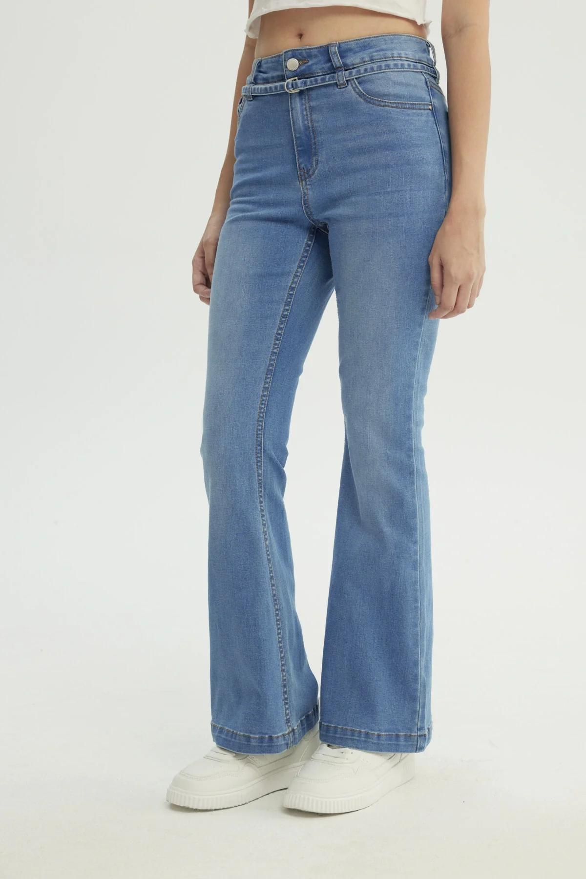Jeans Mujer Flare Azul - Image 2