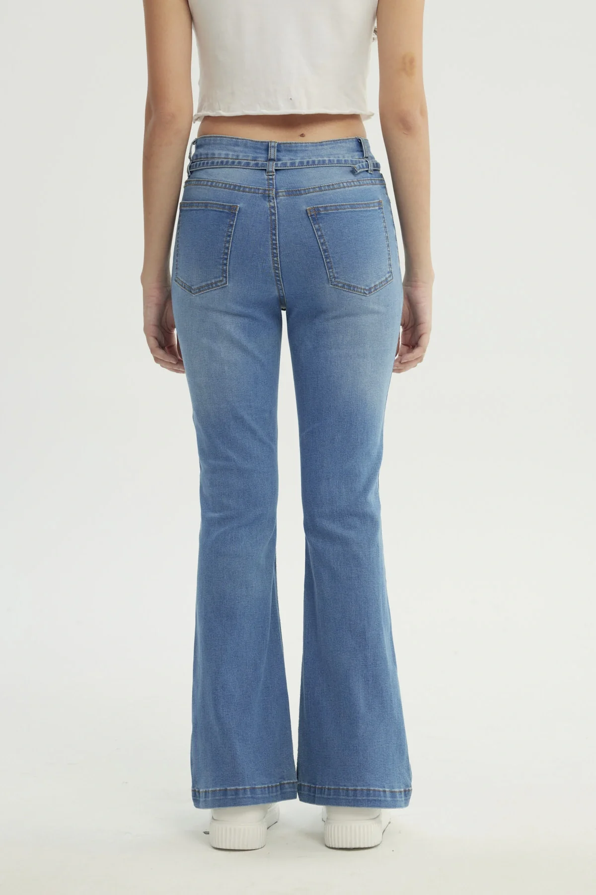 Jeans Mujer Flare Azul - Image 3
