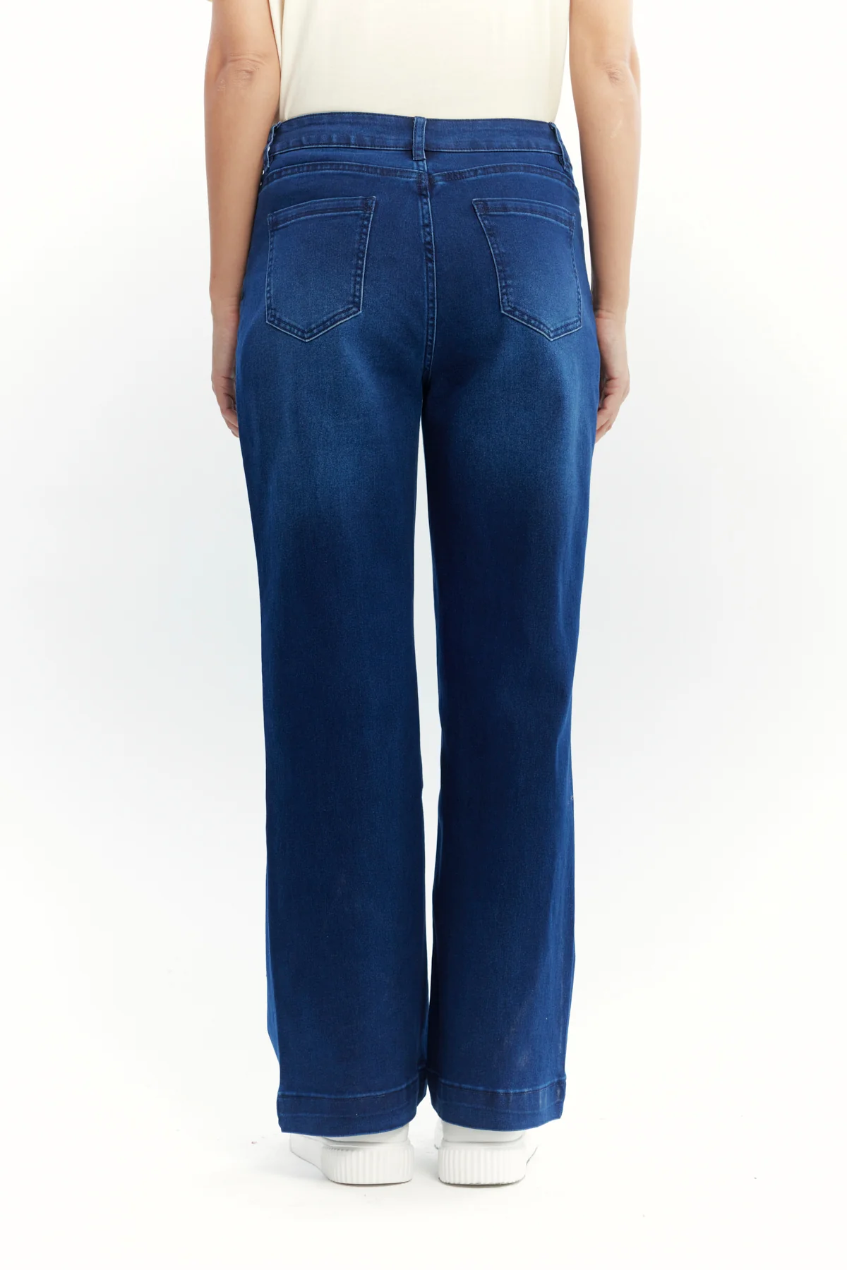 Jeans Mujer Flare Azul Oscuro - Image 3